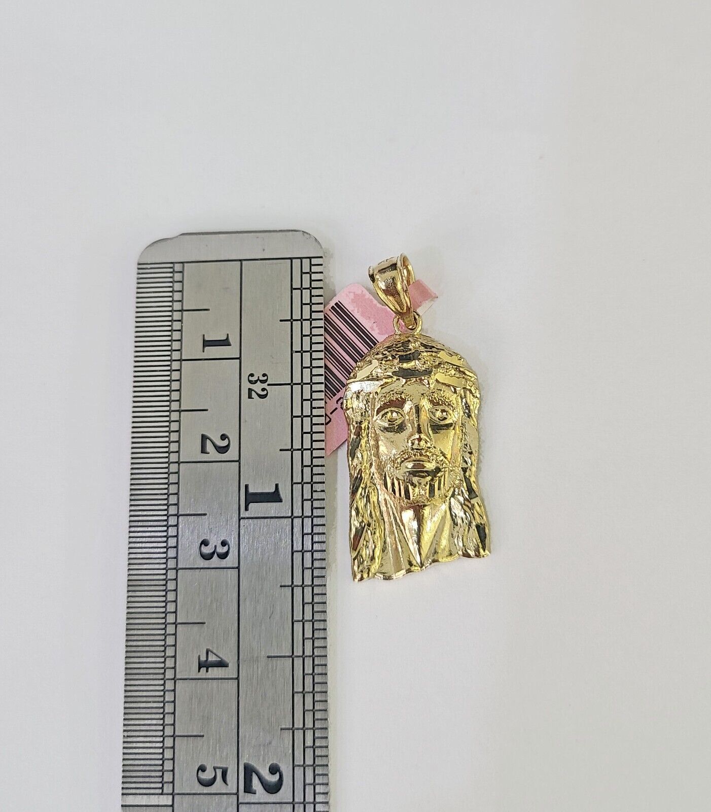 14k Miami Cuban Chain Jesus Head Charm Yellow Gold Set 3mm 18" - 28" Necklace - GoldenlinQ