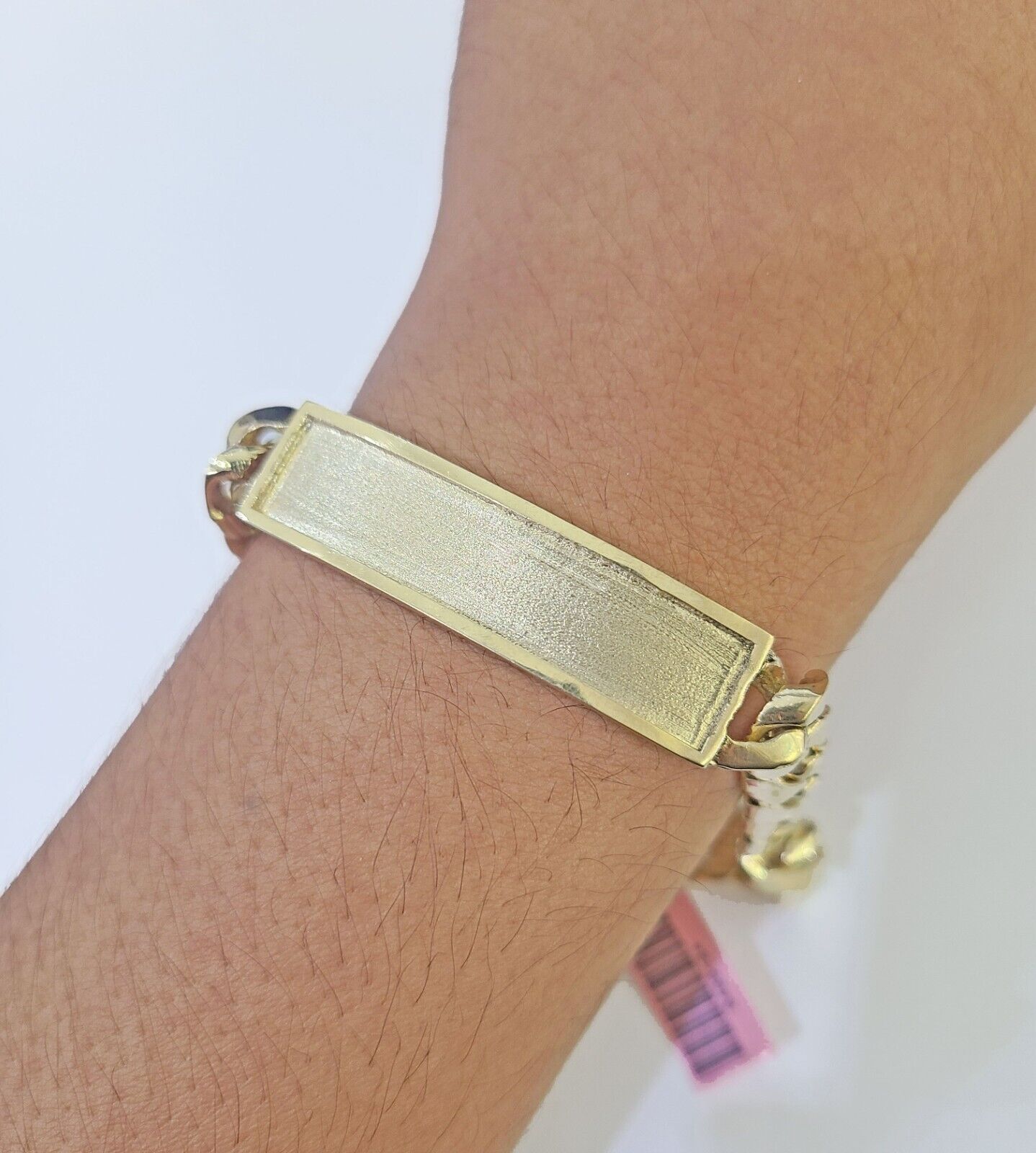 14K REAL ID Bracelet Solid Miami Cuban Link 11mm 8.5 inches 14kt Yellow Gold - GoldenlinQ