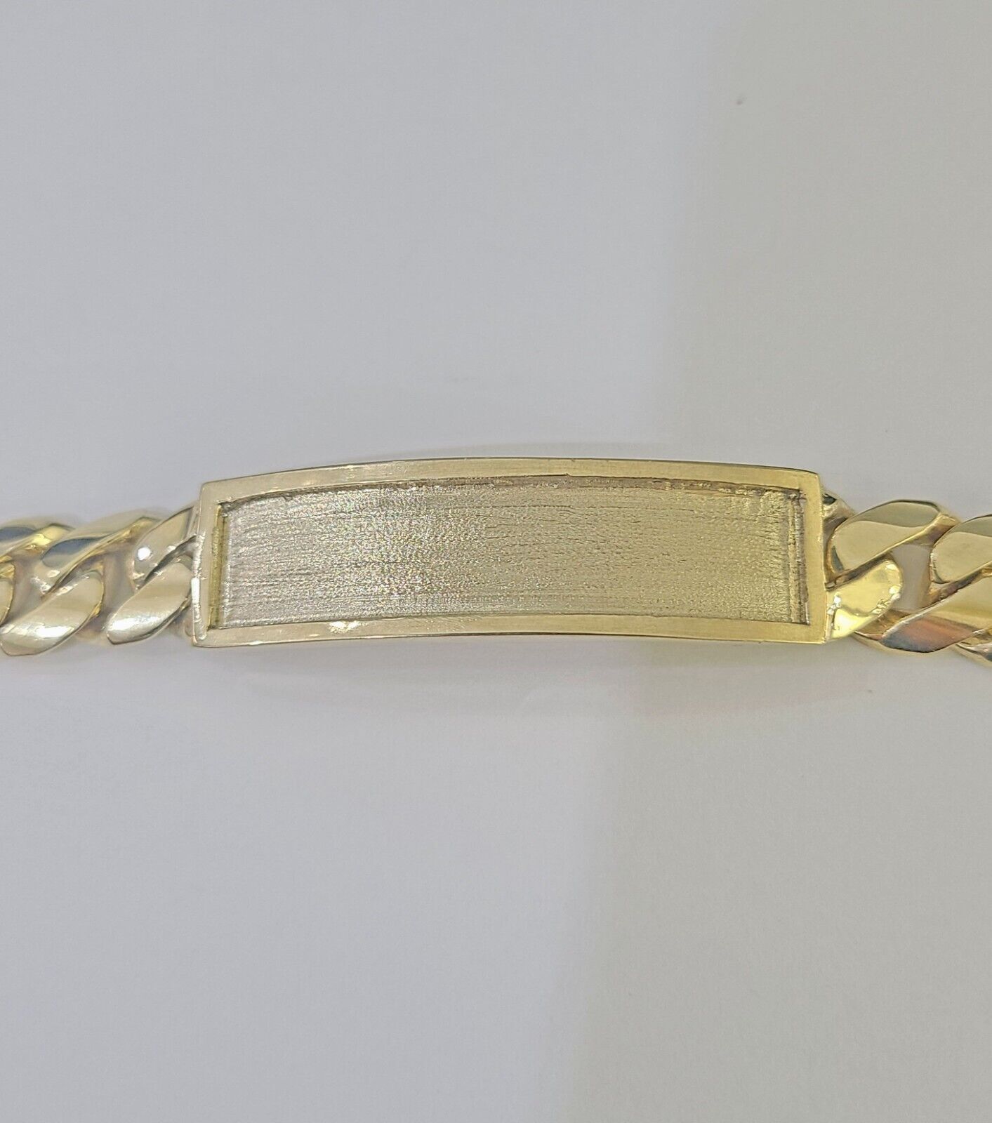 14K REAL ID Bracelet Solid Miami Cuban Link 12mm 8.5 inches 14kt Yellow Gold - GoldenlinQ
