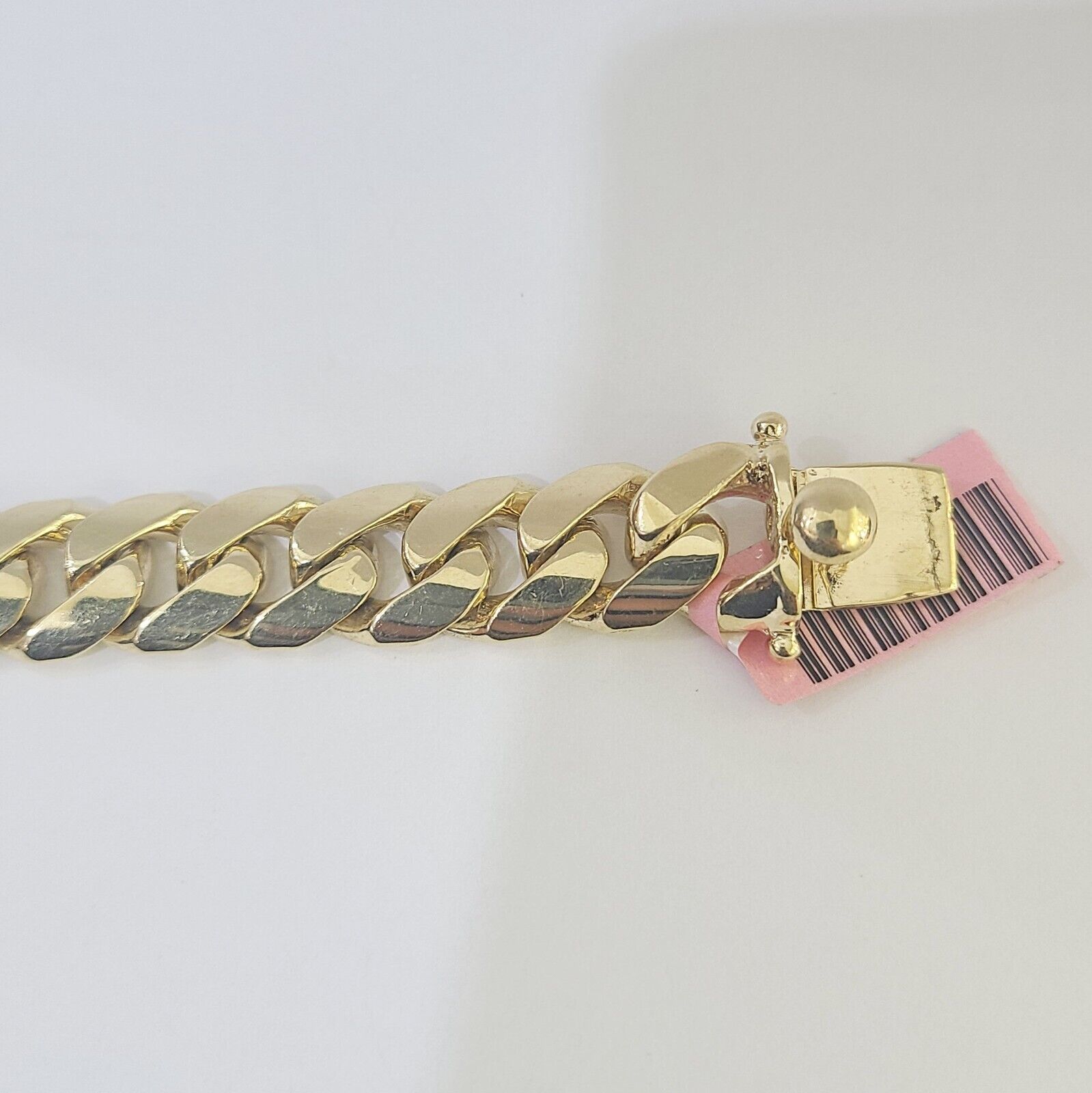 14K REAL ID Bracelet Solid Miami Cuban Link 12mm 8.5 inches 14kt Yellow Gold - GoldenlinQ