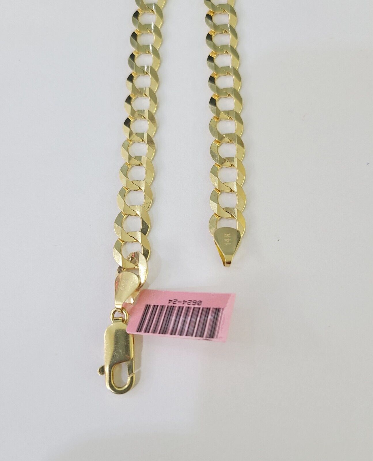 14K Real Solid Cuban Curb Bracelet 8mm Link 9" inch Genuine Yellow Gold - GoldenlinQ