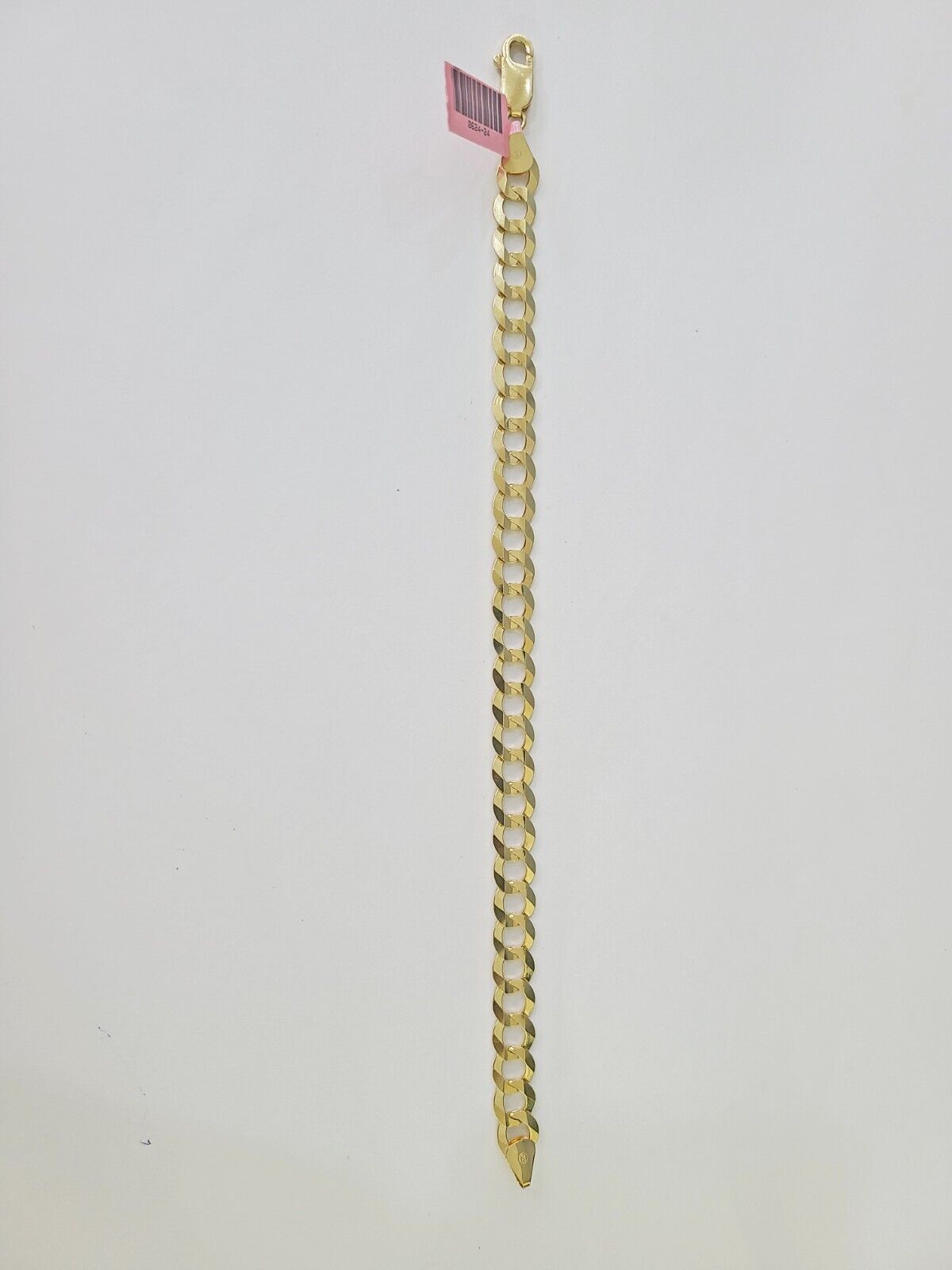 14K Real Solid Cuban Curb Bracelet 8mm Link 9" inch Genuine Yellow Gold - GoldenlinQ