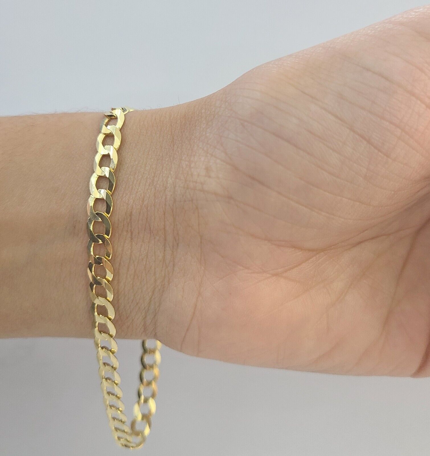 14K Real Yellow Gold Miami Cuban Curb Bracelet 6 mm Link 8" inch 14K - GoldenlinQ