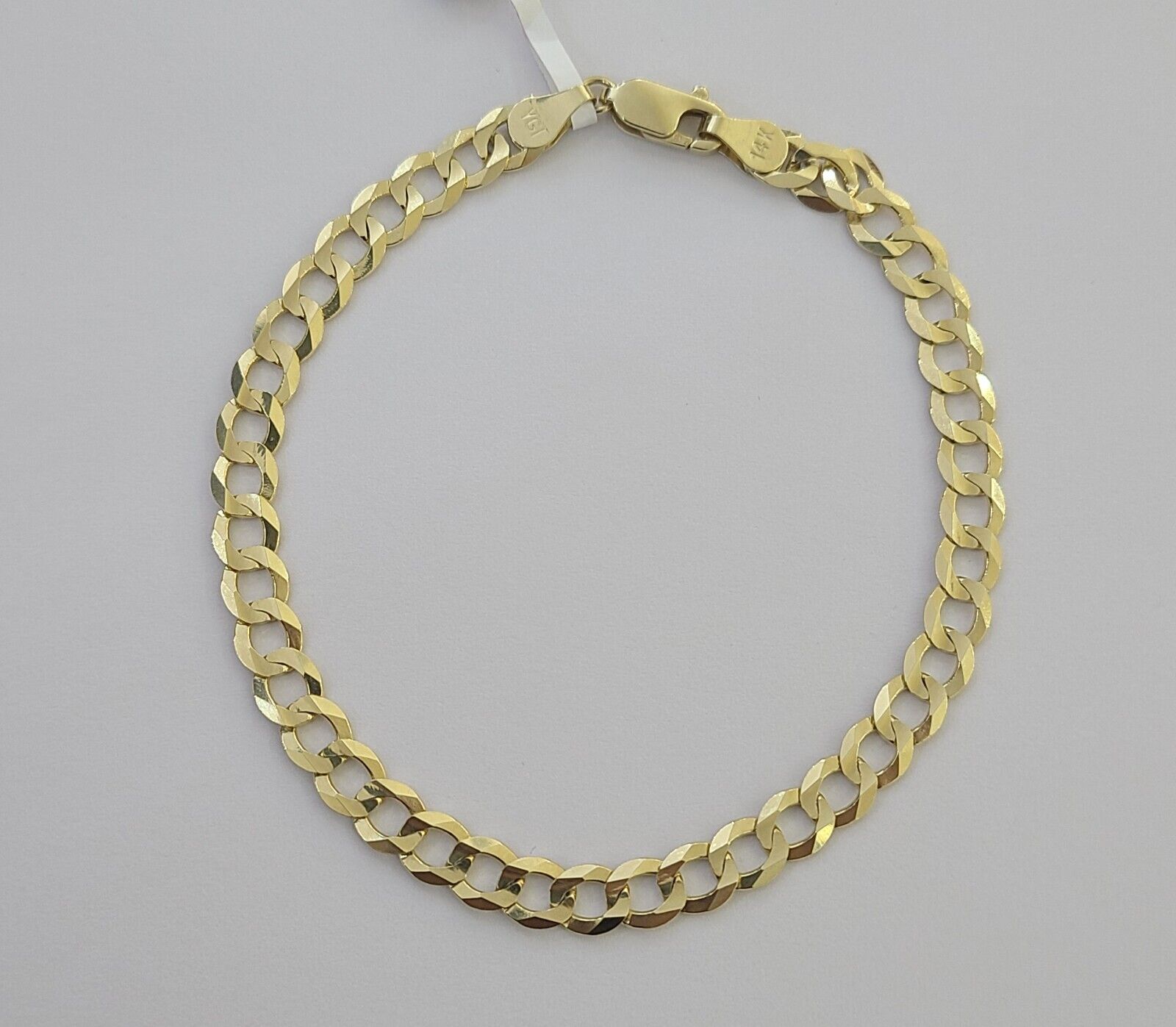 14K Real Yellow Gold Miami Cuban Curb Bracelet 6 mm Link 8" inch 14K - GoldenlinQ