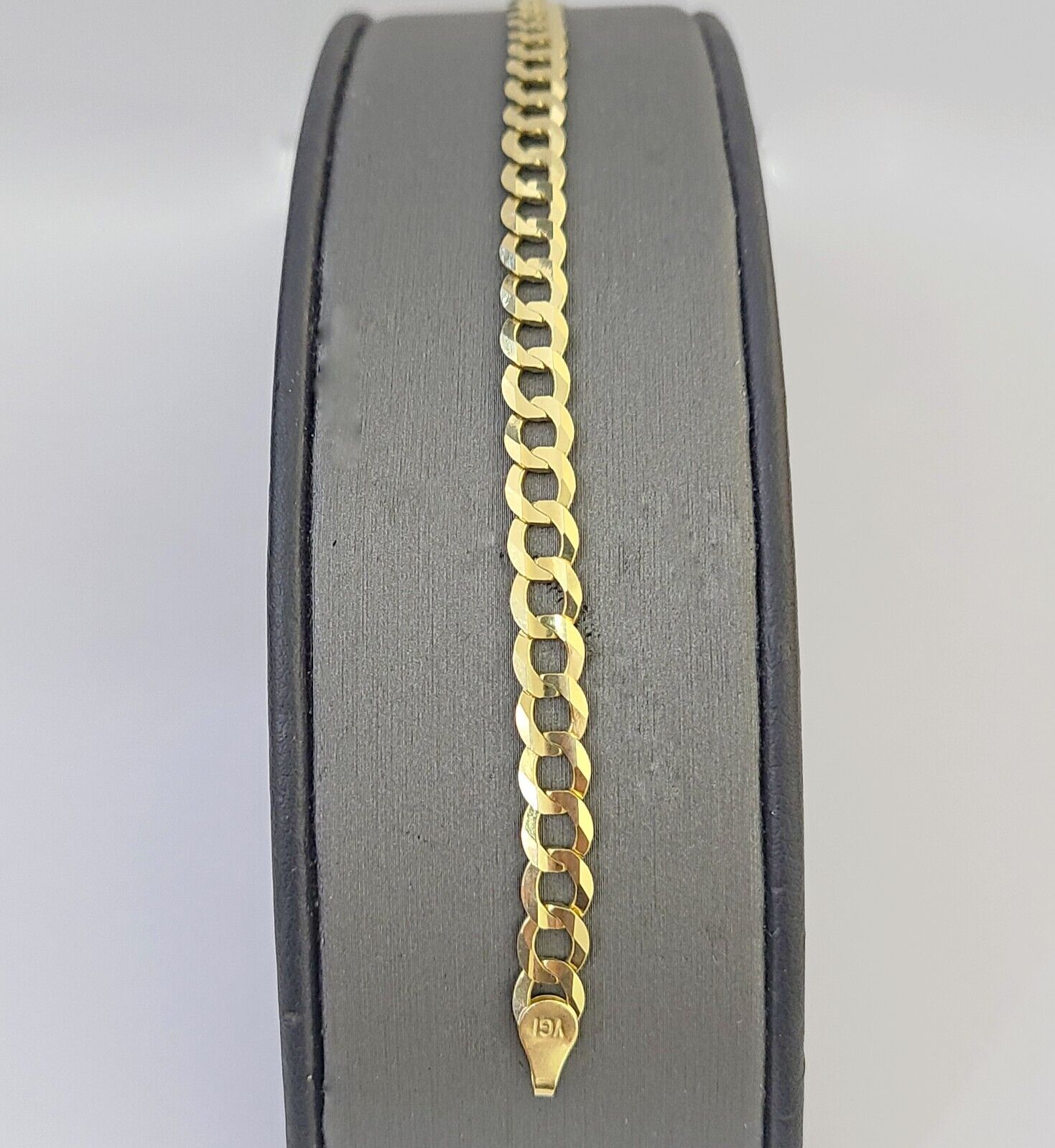 14K Real Yellow Gold Miami Cuban Curb Bracelet 6 mm Link 8" inch 14K - GoldenlinQ