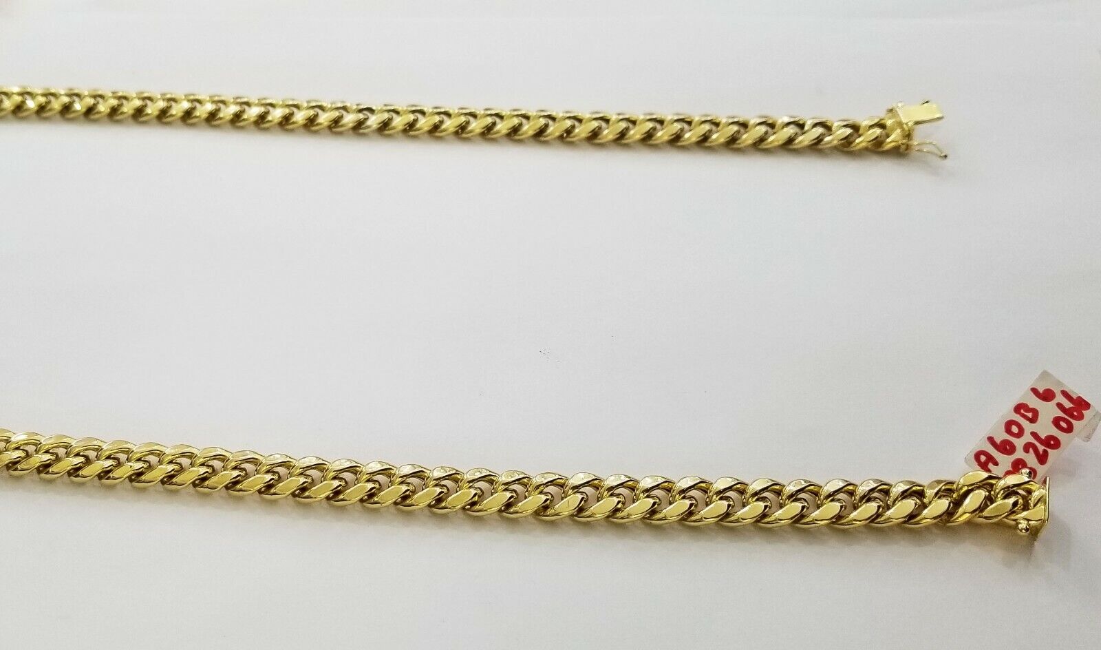 14k REAL Yellow Gold Necklace 26" Inch 10mm Miami Cuban Box Lock Men 14kt - GoldenlinQ