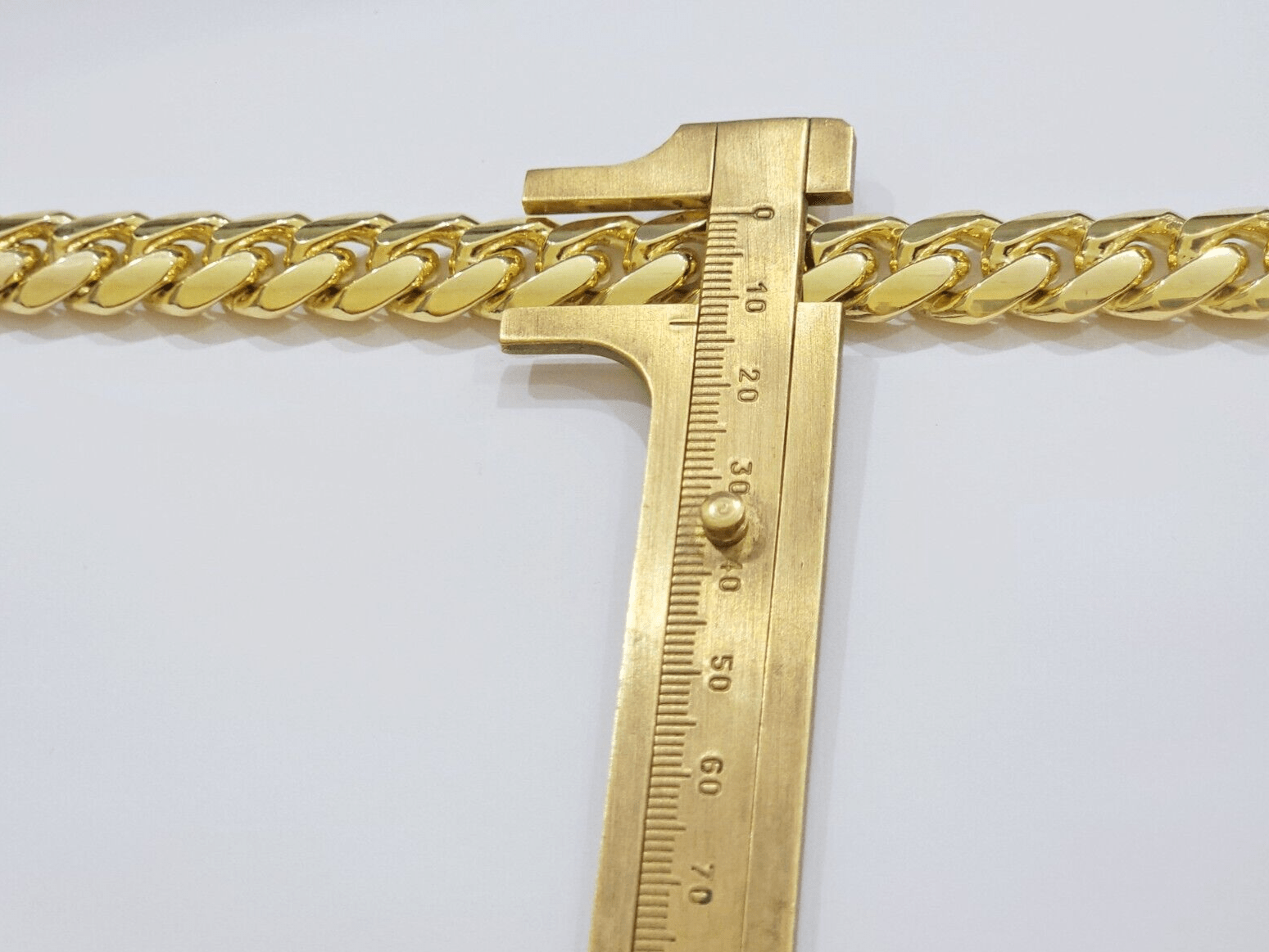 14k Solid Gold bracelet Miami Cuban Link 9 Inch 13mm Mens REAL 14 KT SOLID HEAVY - Reva Jeweler