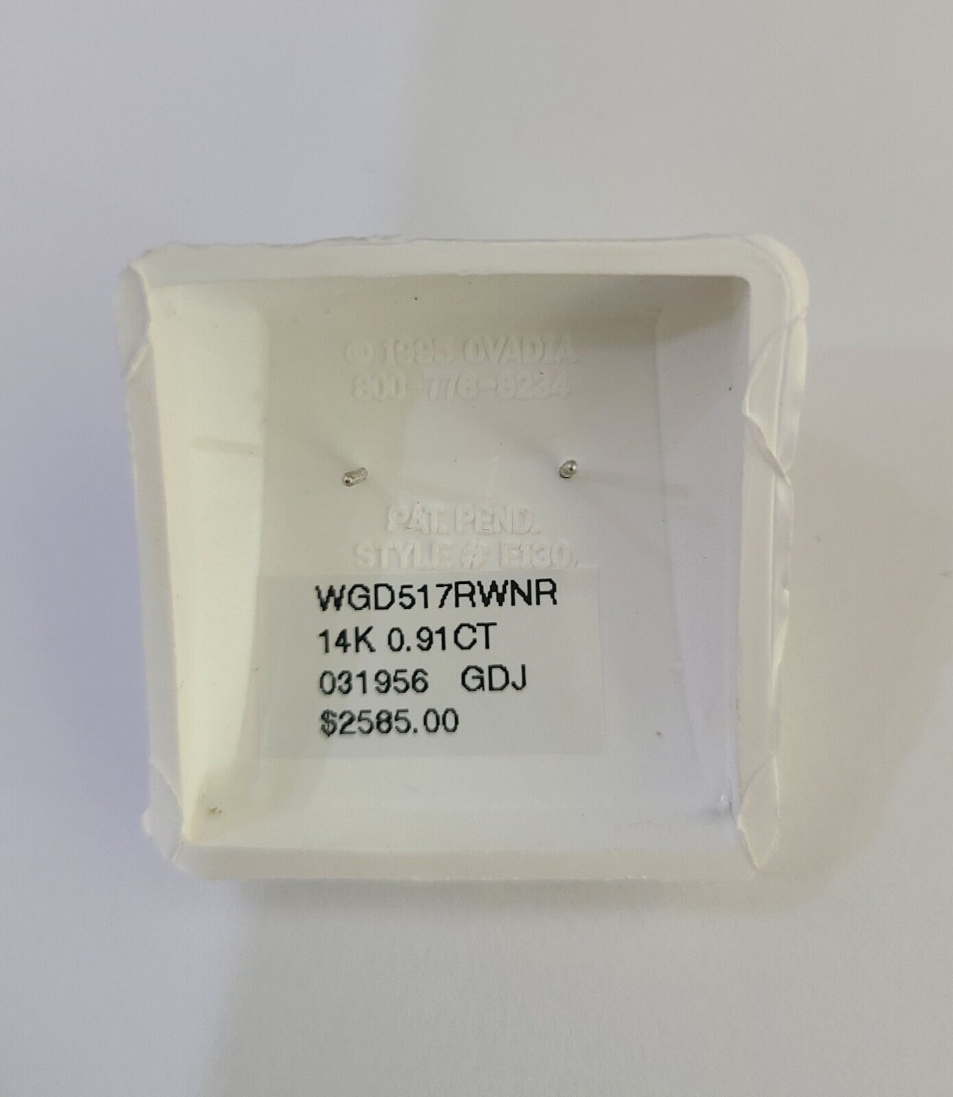 14k White Gold Flower Earrings Real Diamond Screw - Back Women Men Studs - GoldenlinQ