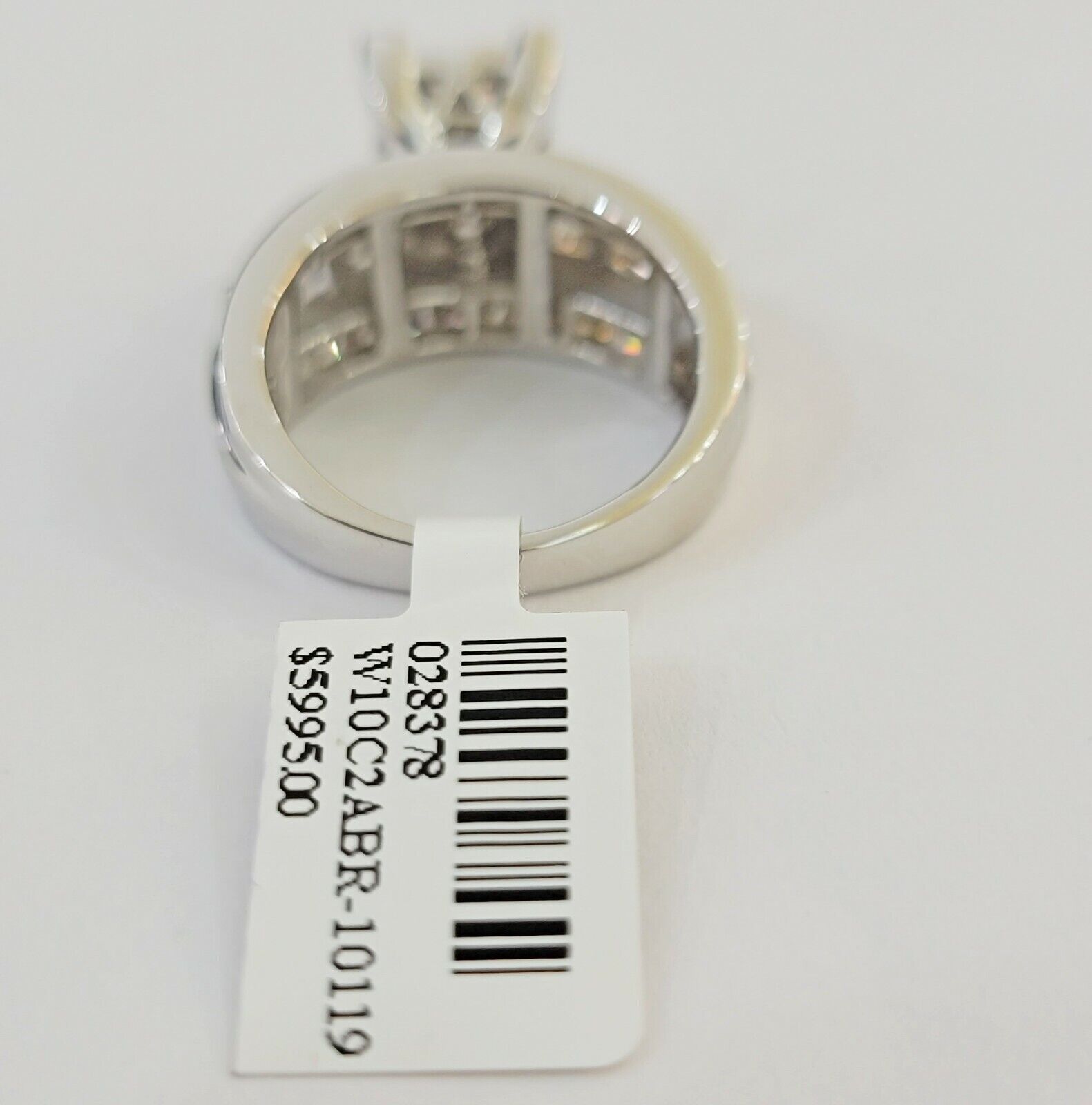 14k white Gold Natural Diamond Ladies Ring 2CT Diamond Real Women Ring Band REAL - GoldenlinQ