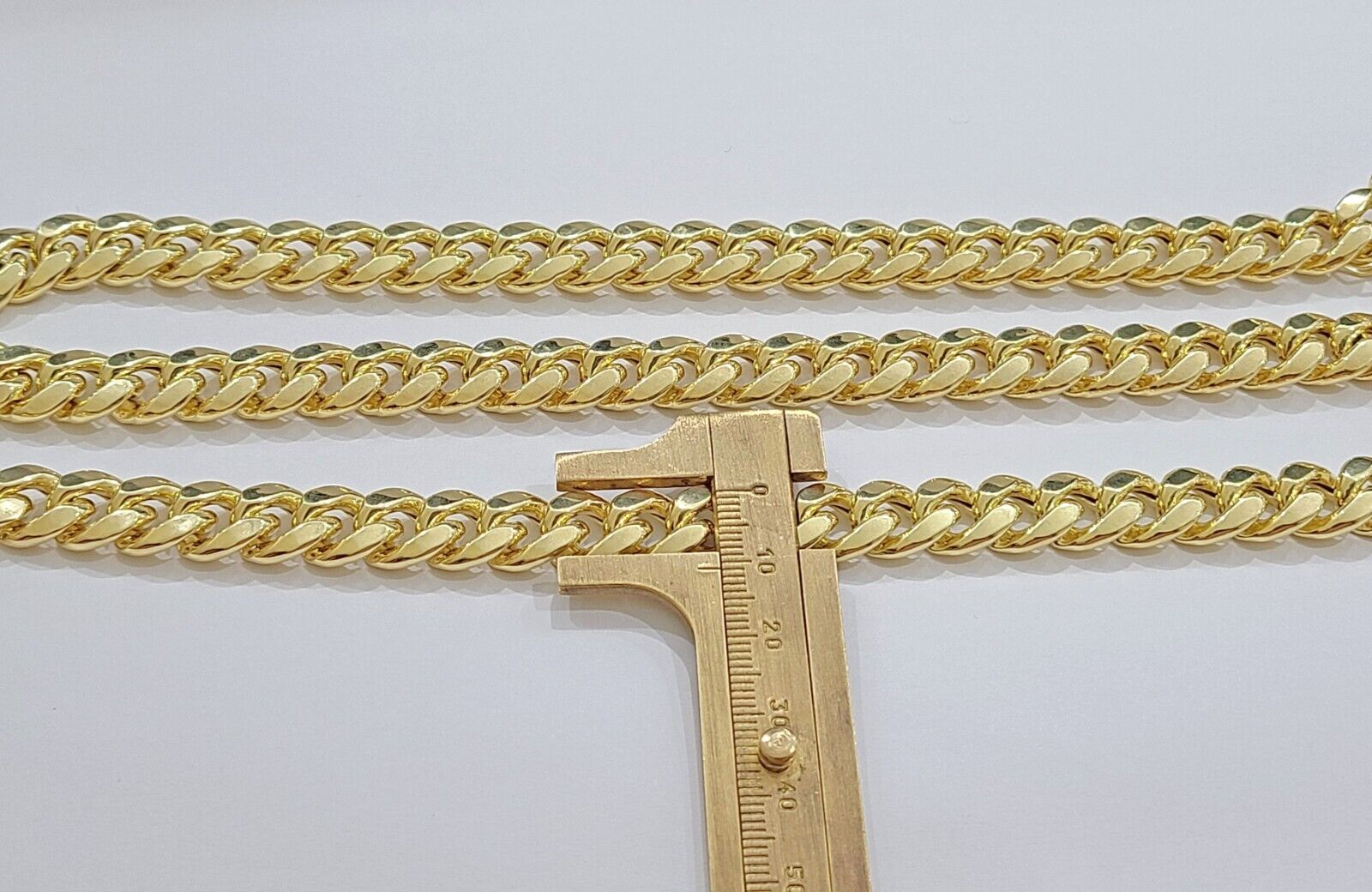 14k Yellow Gold Miami Cuban Link Chain 11mm 28" Necklace Box Lock Real - GoldenlinQ