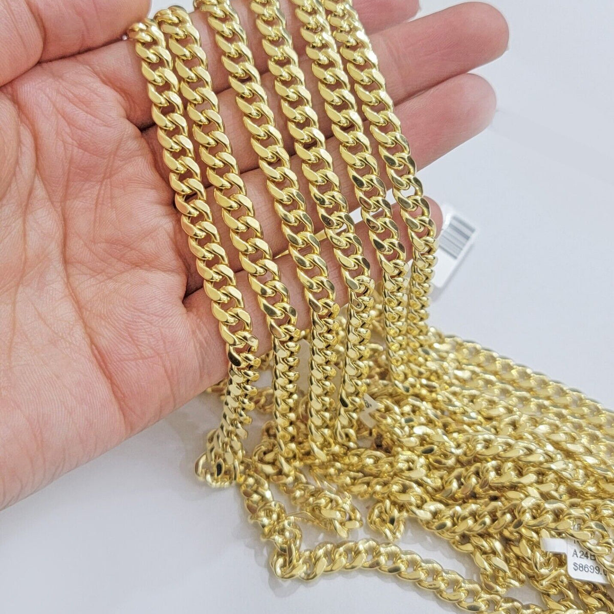 14k Yellow Gold Miami Cuban Link Chain 6mm 20