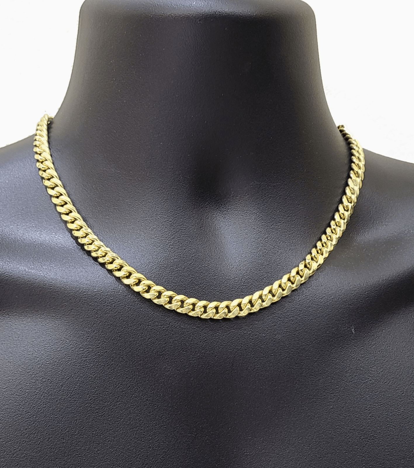 14k Yellow Gold Miami Cuban Link Chain 8mm 20" Necklace Box Lock REAL - GoldenLinQ