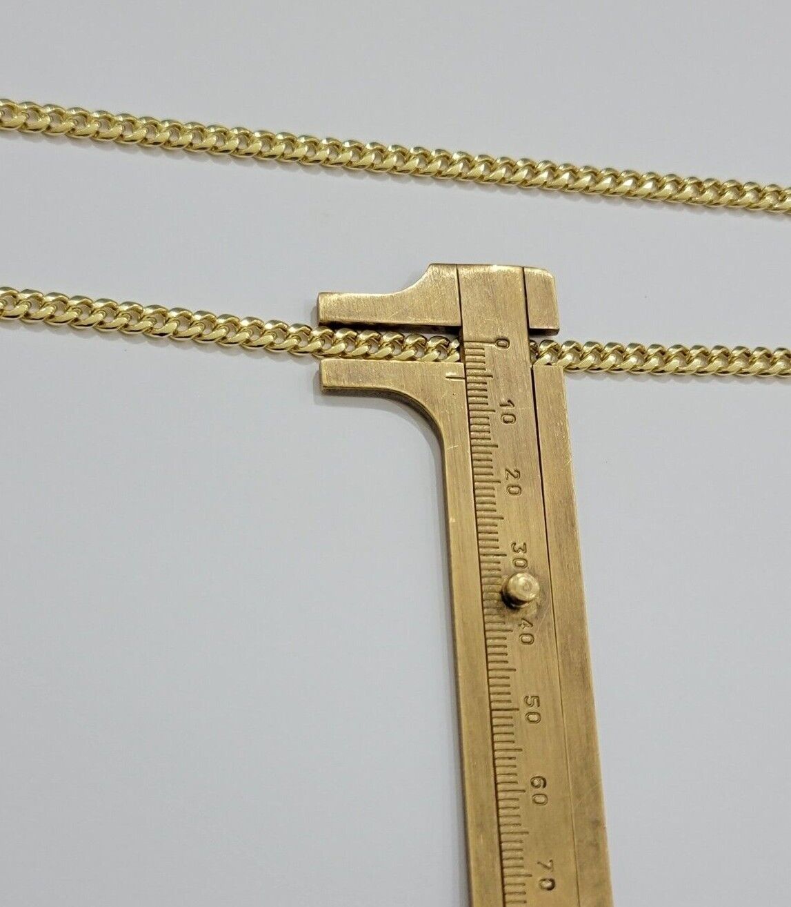 14k Yellow Gold Miami Cuban Link Chain Necklace 18'' 20" 22'' 24'' 26" Inch 5mm - GoldenlinQ