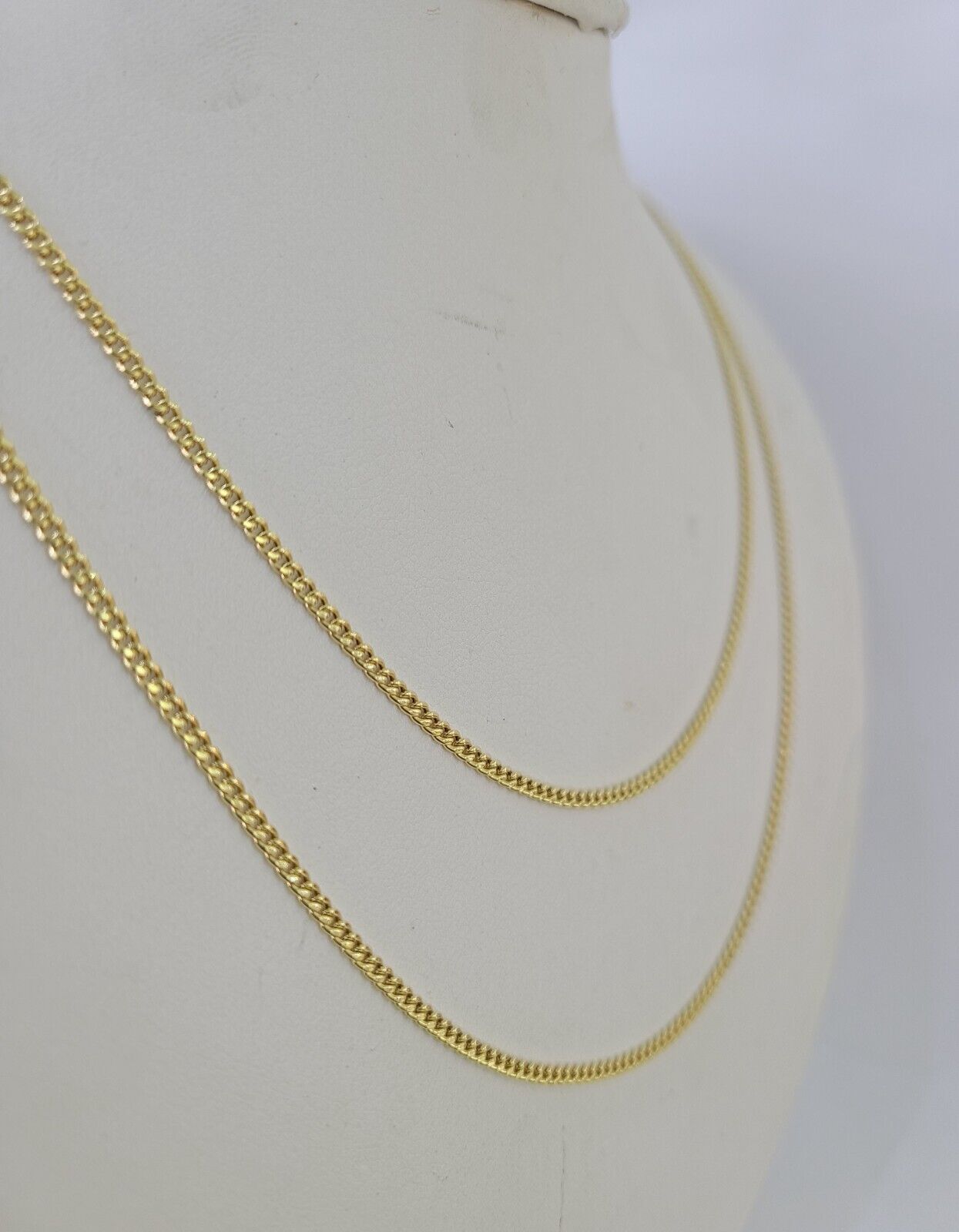14k Yellow Gold Miami Cuban Link Chain Necklace 2mm 18-26 Inches Real
