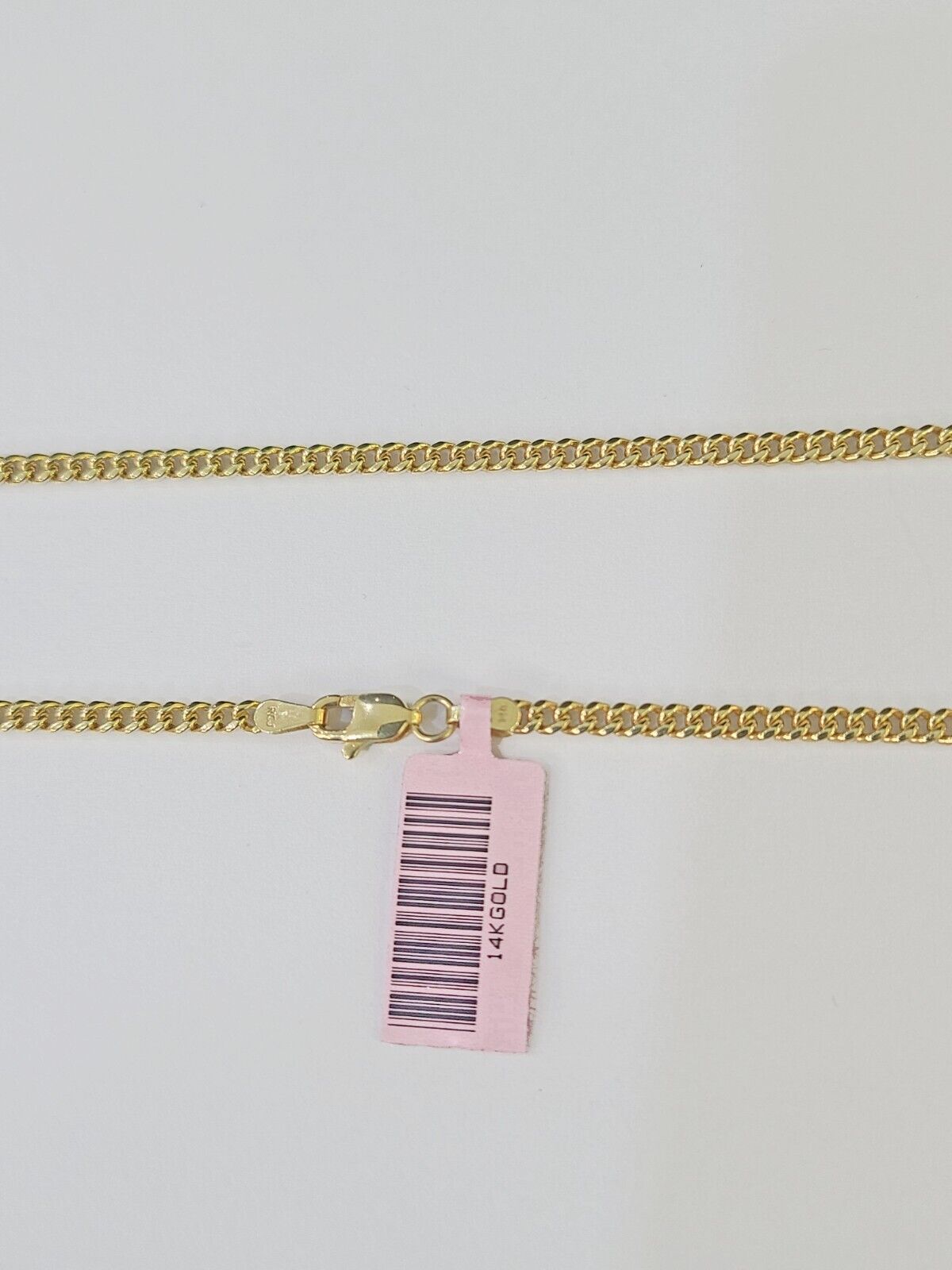 14k Yellow Gold Miami Cuban Link Chain Necklace 3mm 18 - 26 Inches Real - GoldenlinQ