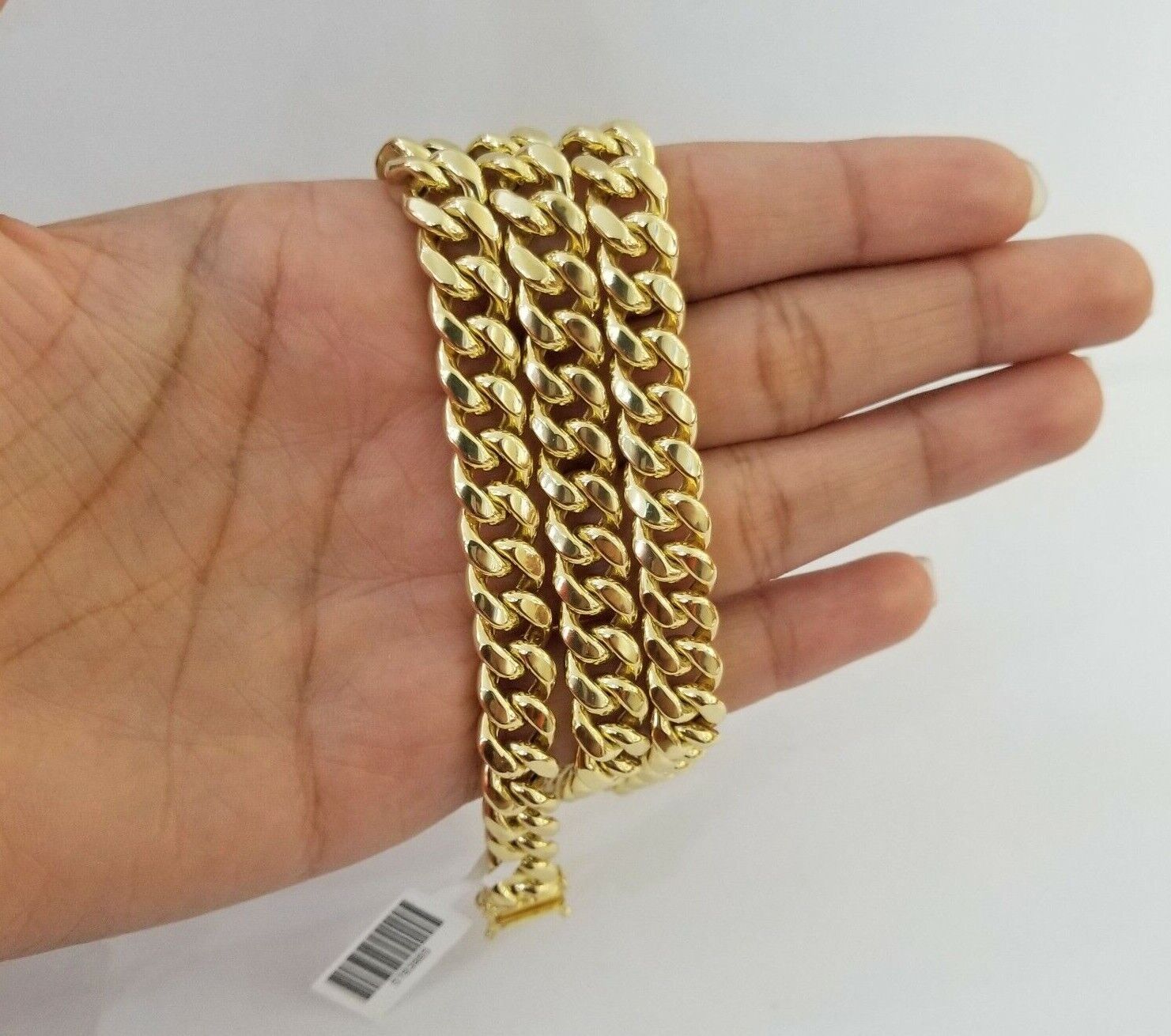 14k Yellow Gold Miami Cuban Necklace Chain 6mm 7mm 8mm 9mm 14K