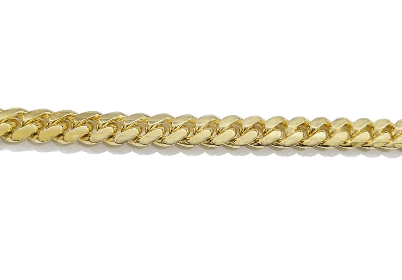 14kt Solid Yellow Gold Miami Cuban Bracelet Real 14k 13mm 9.5 inches Box Lock - GoldenlinQ