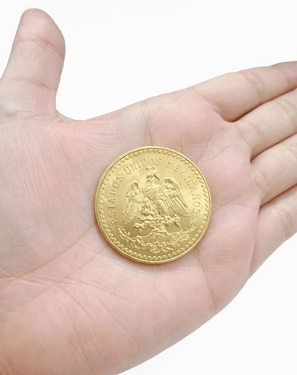 1947 Mexican Centenaro 50 Gold Pesos Coin Solid 22k Yellow Gold, Oro Centenario - GoldenLinQ