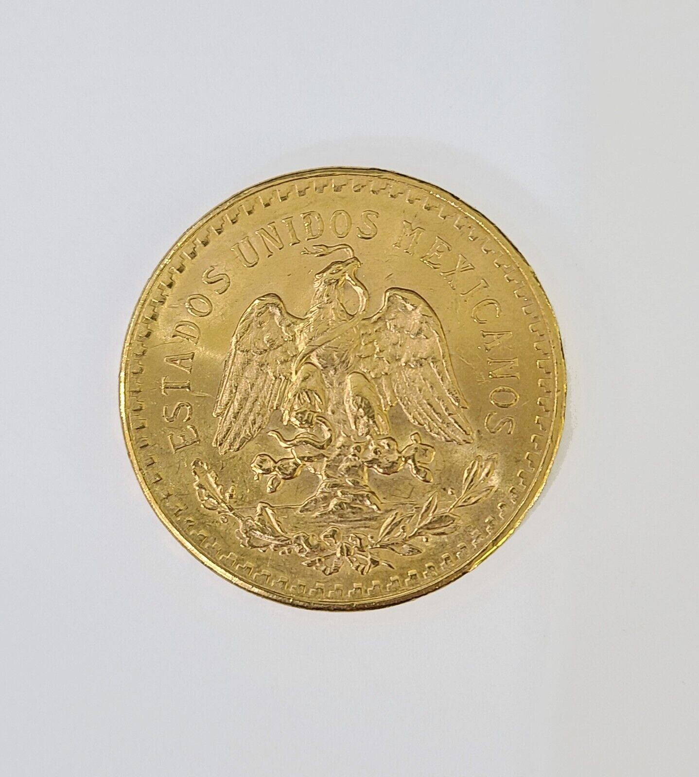 22k Centenario Coin Copy in Solid Yellow Gold 50 Pesos 1947 Mexico/Mexican Coin - GoldenlinQ