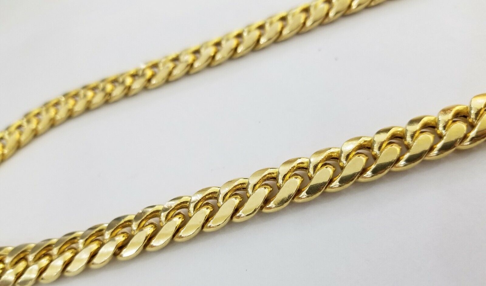 26" inch Real 14K Yellow Gold miami cuban chain 11mm Necklace Lobster lock 14kt