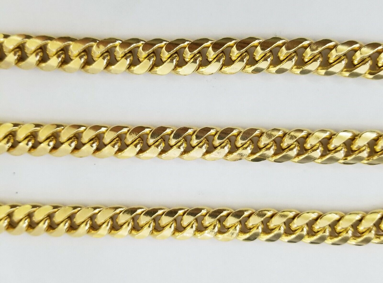 26" inch Real 14K Yellow Gold miami cuban chain 11mm Necklace Lobster lock 14kt