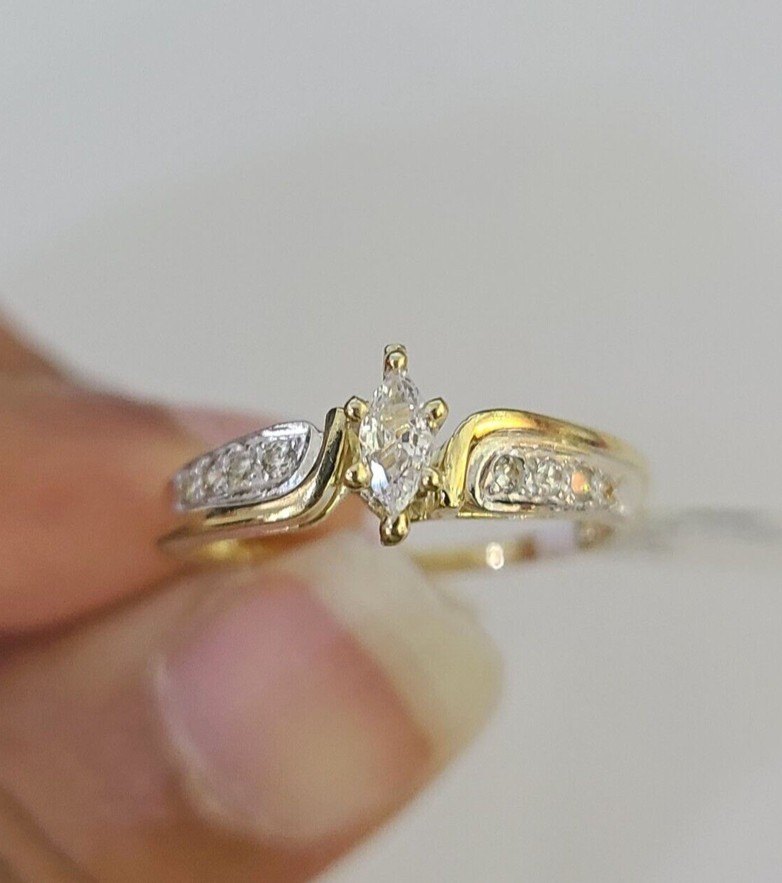 Real 10k Yellow Gold Ring Wedding Engagement Casual 10Kt Genuine All Sizes