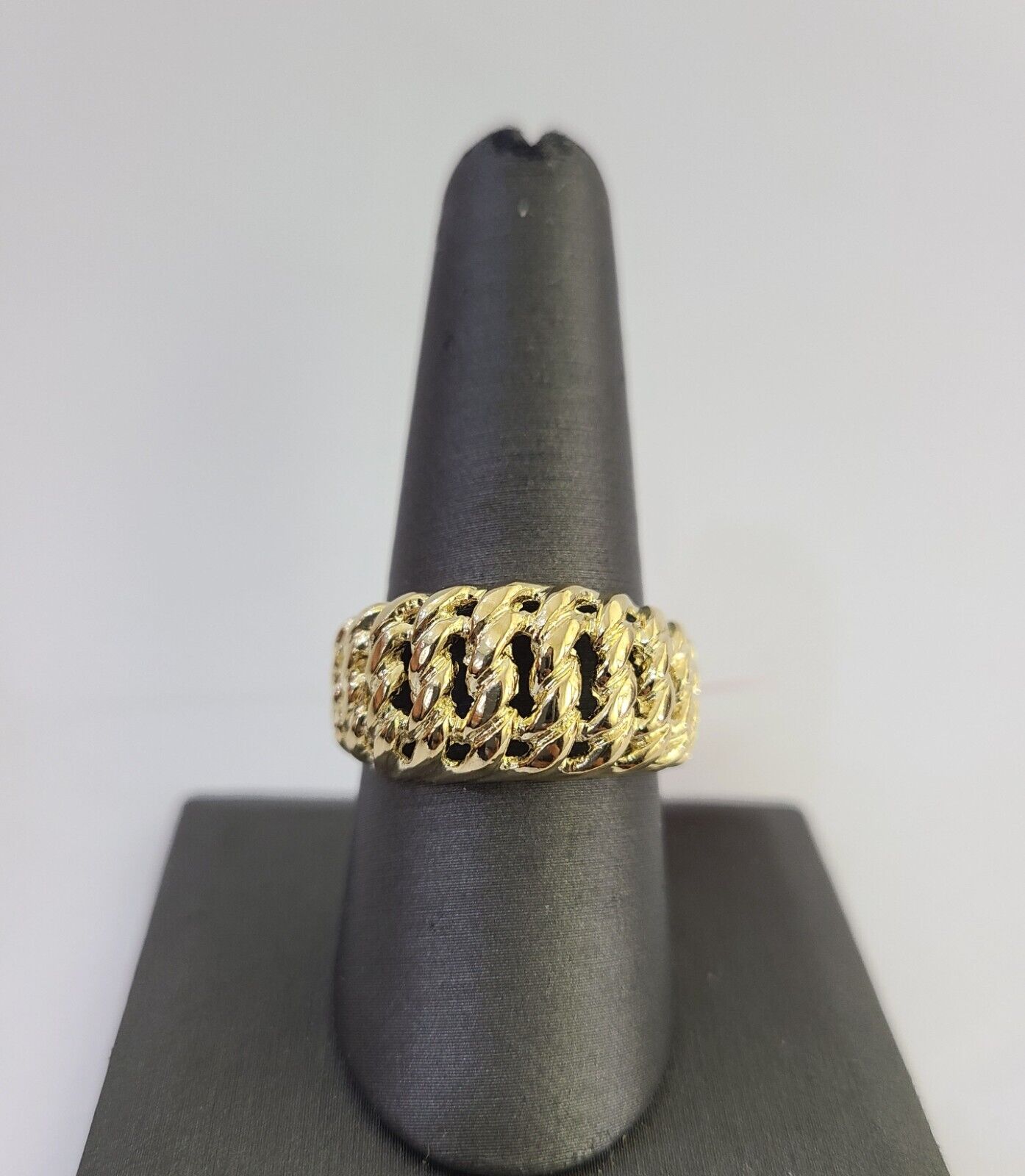 Real 14k Princesa Ring Yellow Gold Casual Ring 14kt Genuine Mens All Sizes