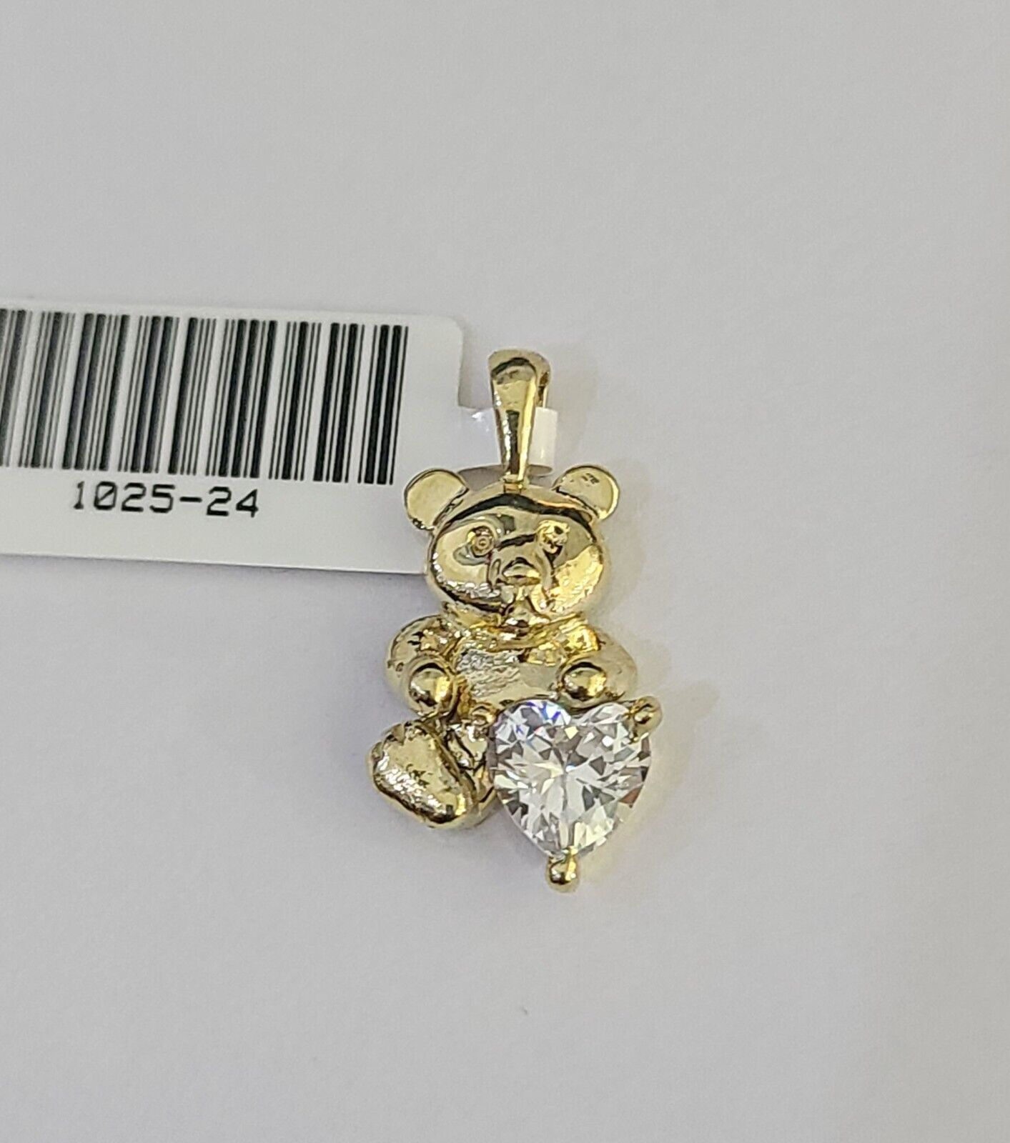 10K Real Yellow Gold TEDDY BEAR Charm Pendant Gold 10kt Genuine