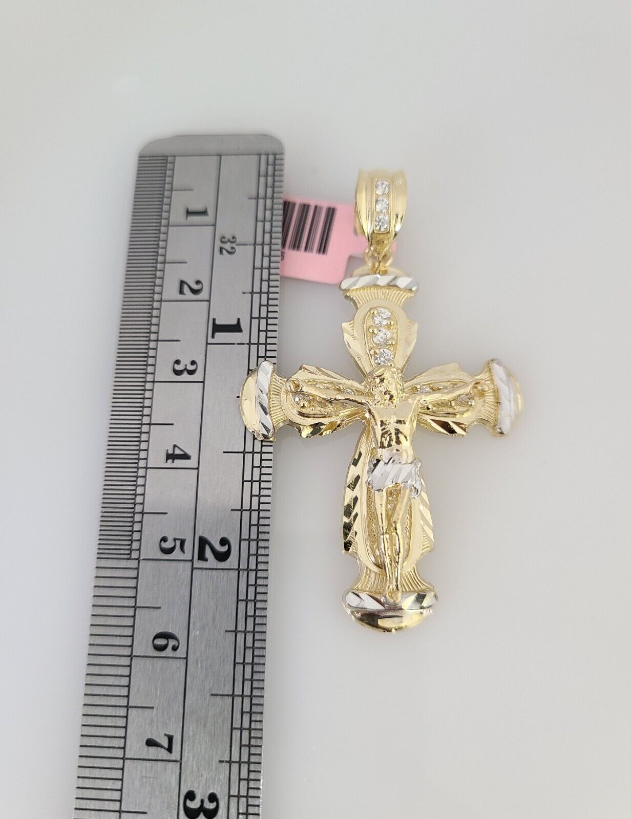 14k Gold Rope Chain Necklace Set 6mm Jesus Cross Charm Pendant 18"-28" inch