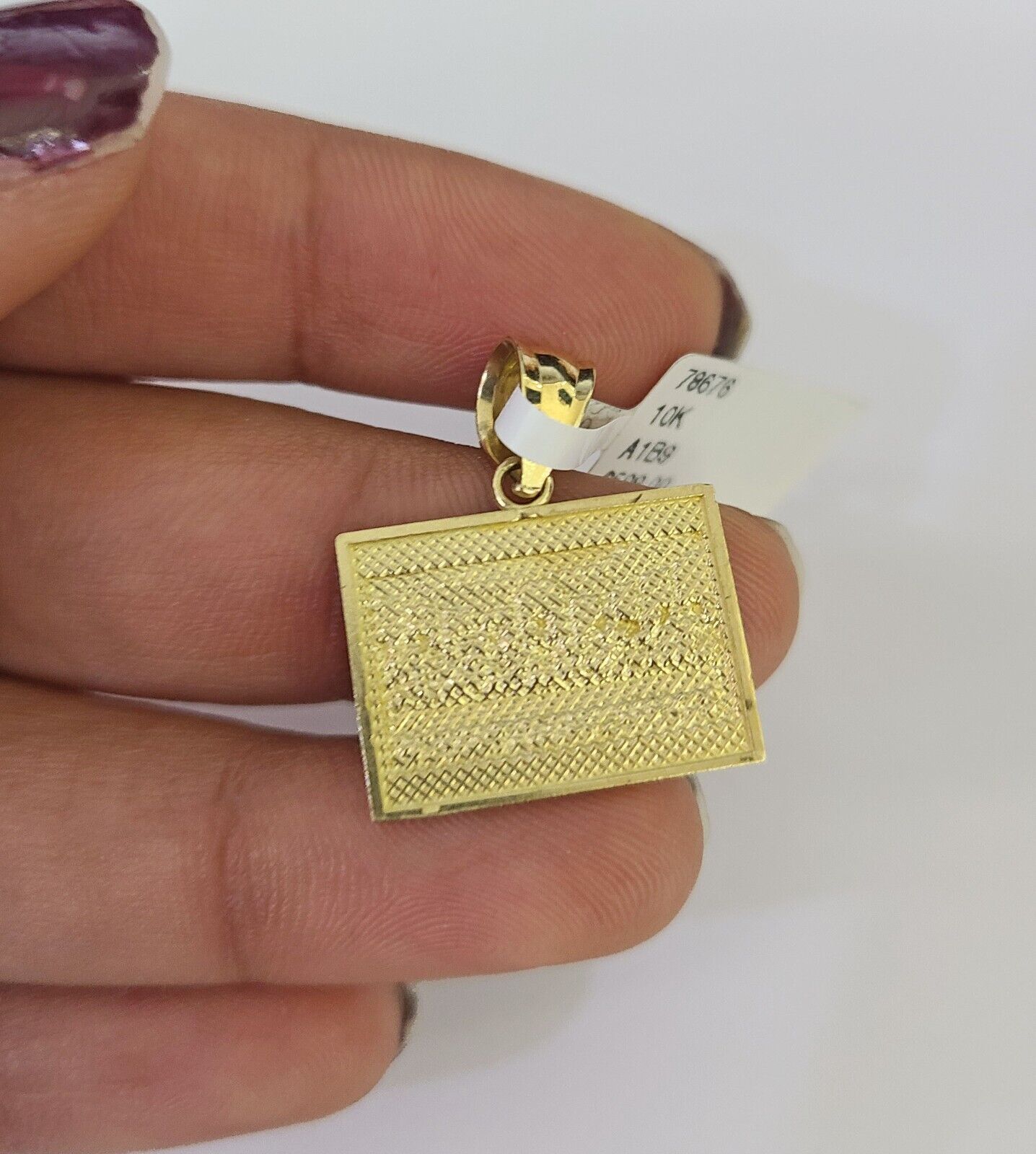 10K Franco Chain Last Supper Pendant Charm Necklace 16"-24" 2mm Gold SET