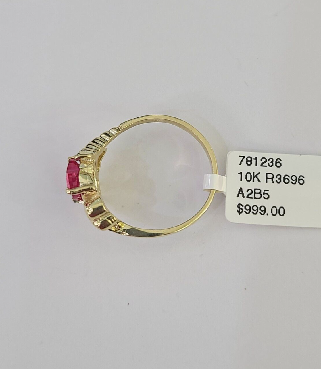 Real 10k Yellow Gold Hearts Ring Wedding Engagement Casual 10Kt Genuine All Sizes