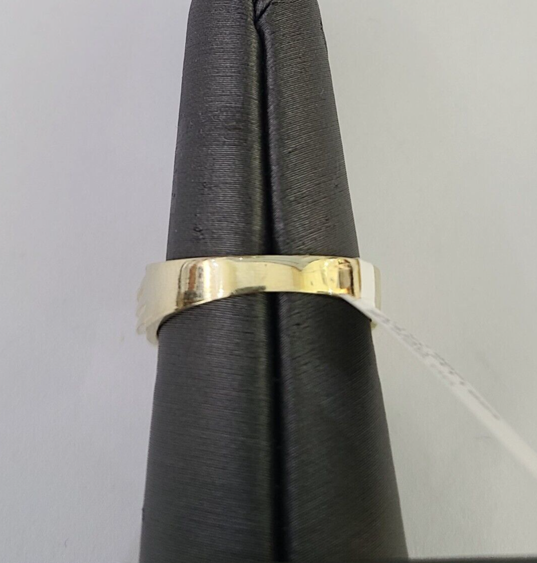 Real 10k Nugget Ring Yellow Gold Casual Ring 10kt Genuine All Sizes