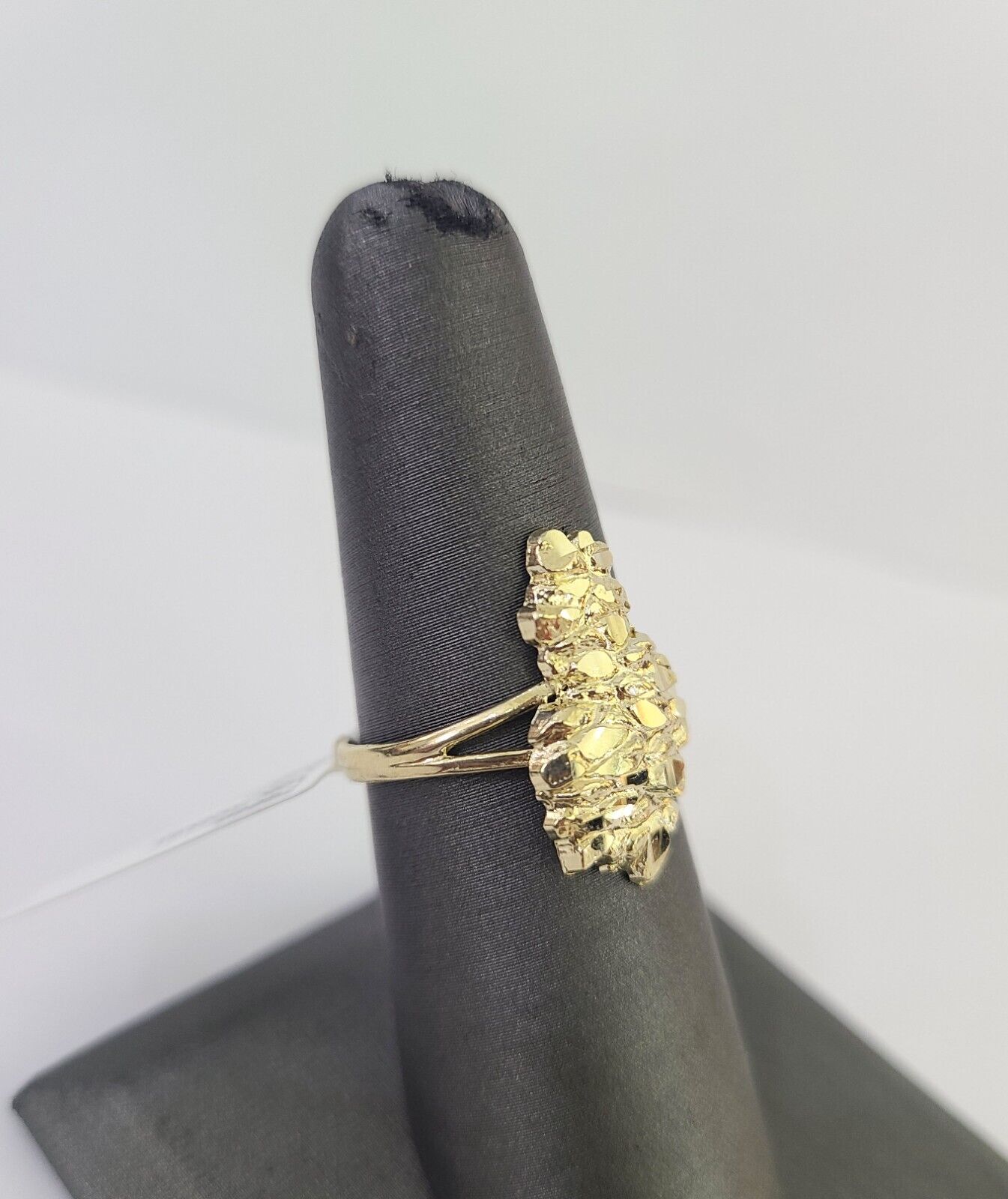 Real 10k Nugget Ring Yellow Gold Casual Ring 10kt Genuine All Sizes