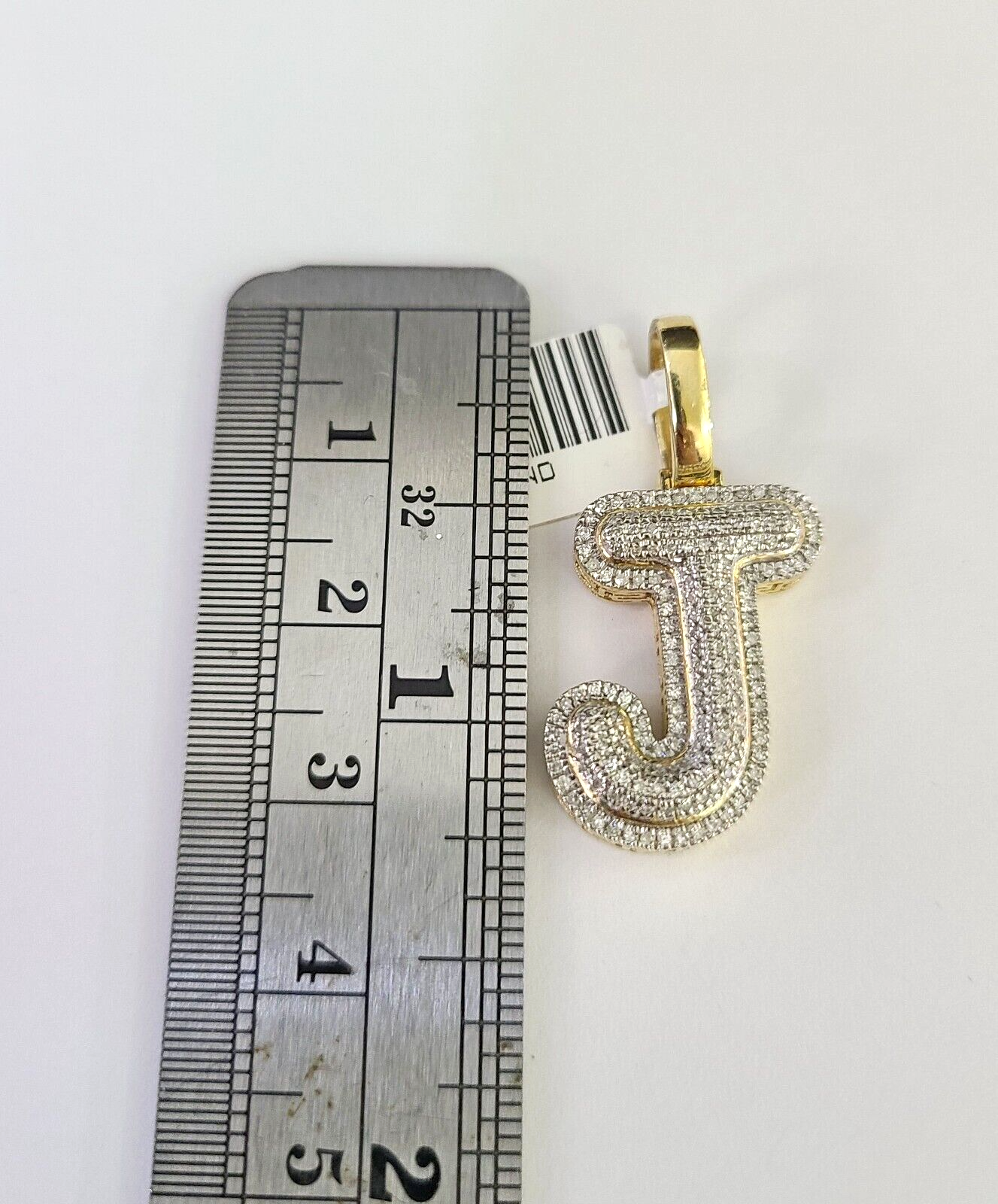 10k Miami Cuban Chain Diamond J Initial Charm Set 4mm 18"-28" Necklace Gold