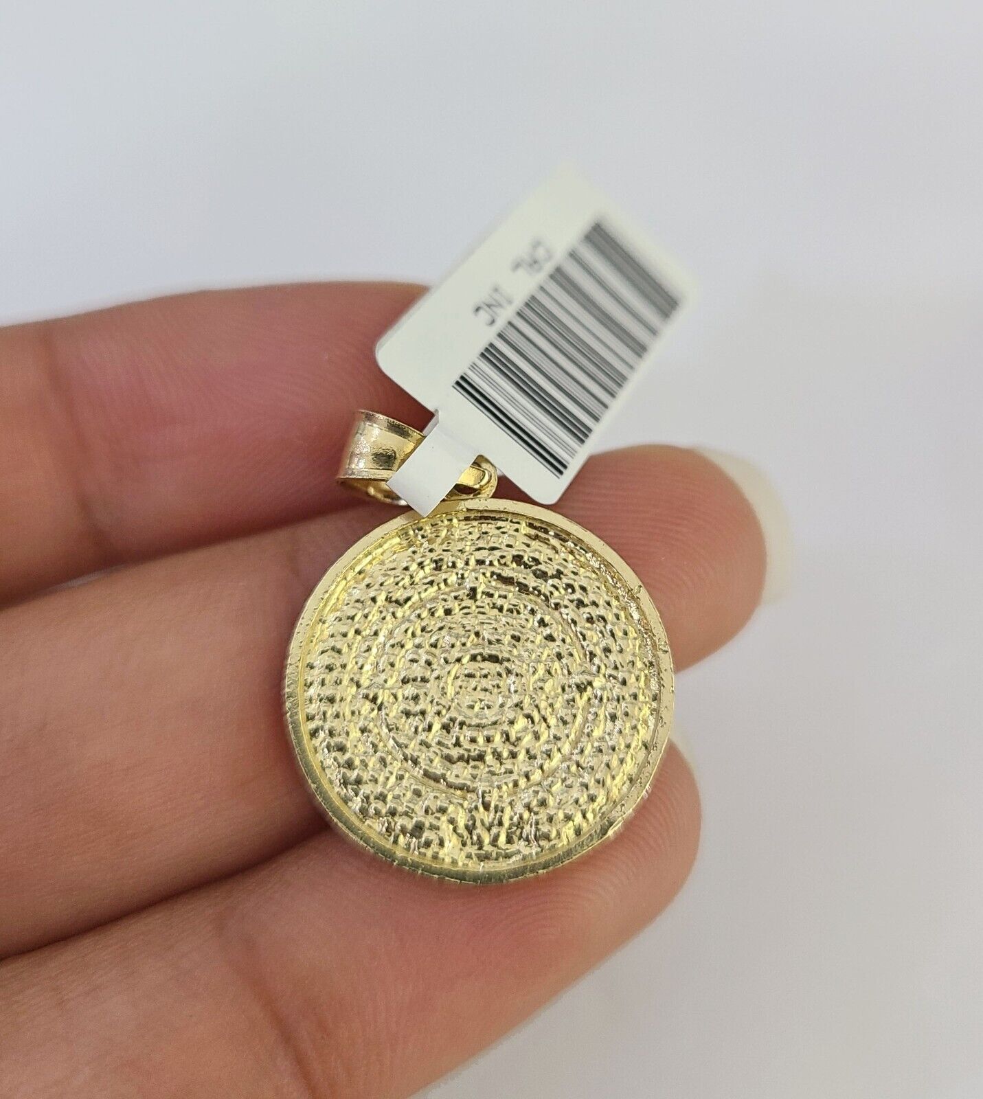 10k Solid Rope Chain Mayan Calendar Pendant Charm Necklace 18-24" SET 2mm