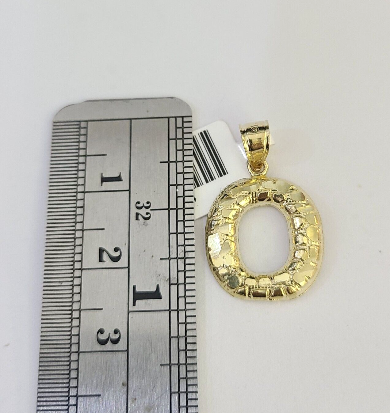 10k Gold Initial O Charm Rope Chain 16"-26" 2.5mm SET Necklace Alphabet Pendant