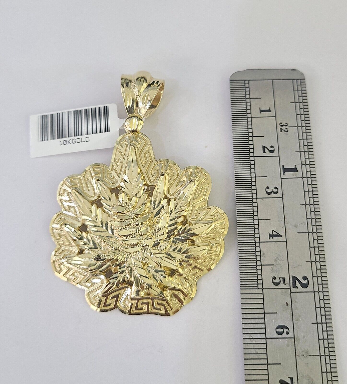 10K Franco Chain Tree leaf Pendant Charm Necklace 20"-26" 5mm Gold SET Yellow