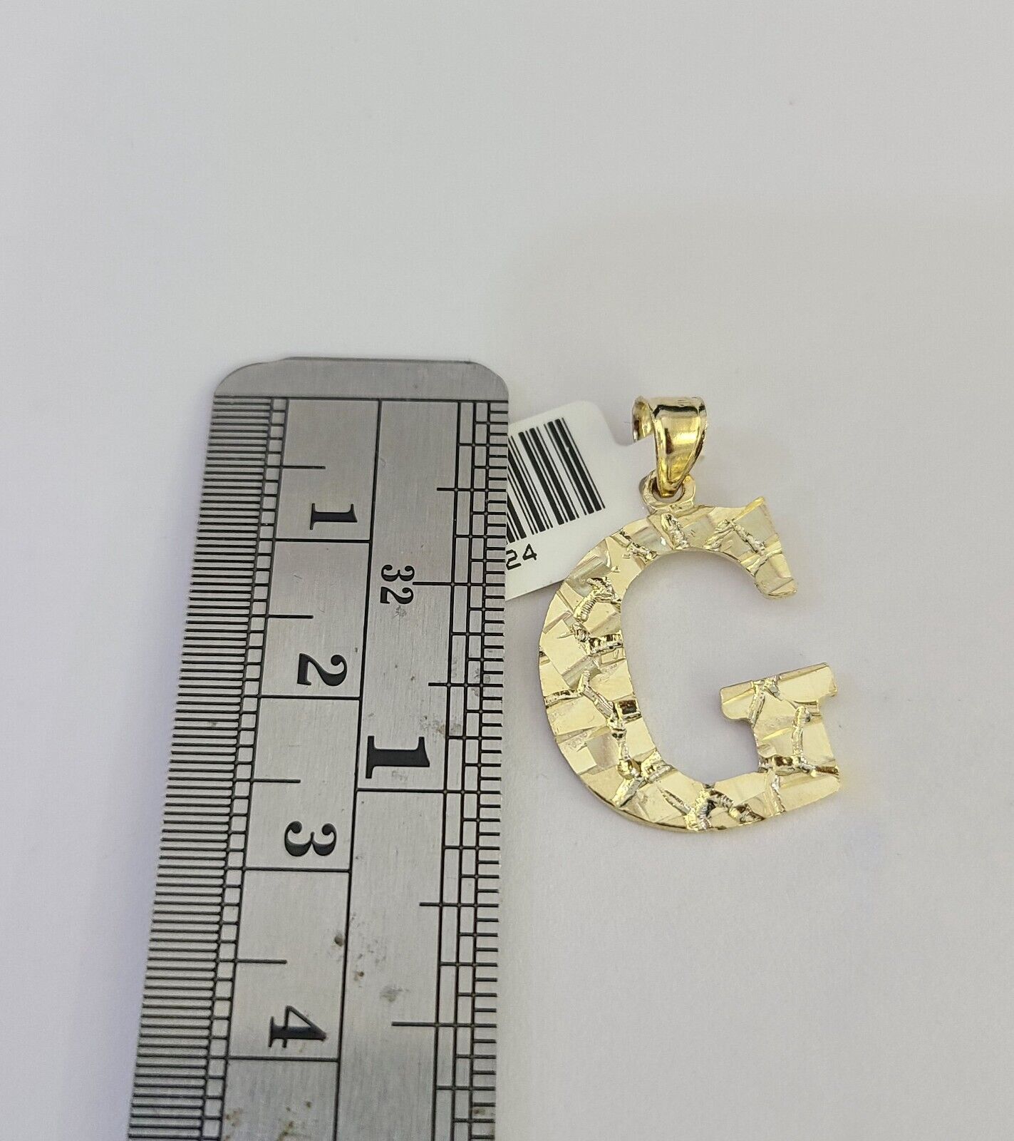 10k Initials Charm Pendant A-Z Alphabets Men Women Real Yellow Gold Genuine
