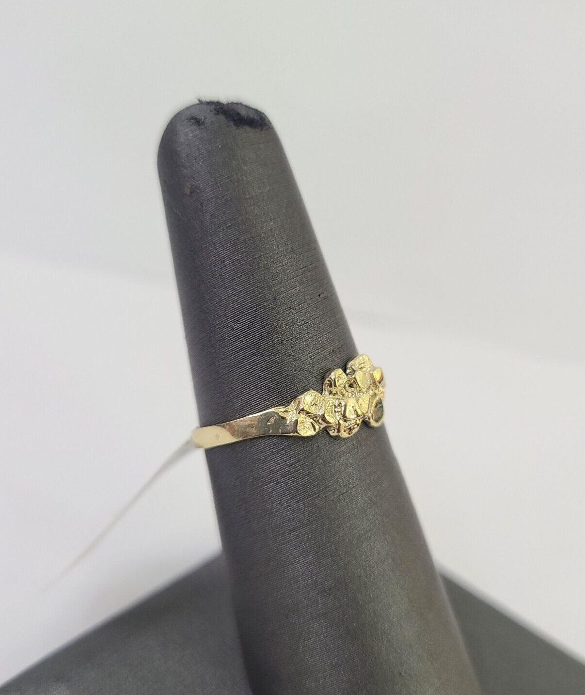 Real 10k Nugget Ring Yellow Gold Casual Ring 10kt Genuine All Sizes