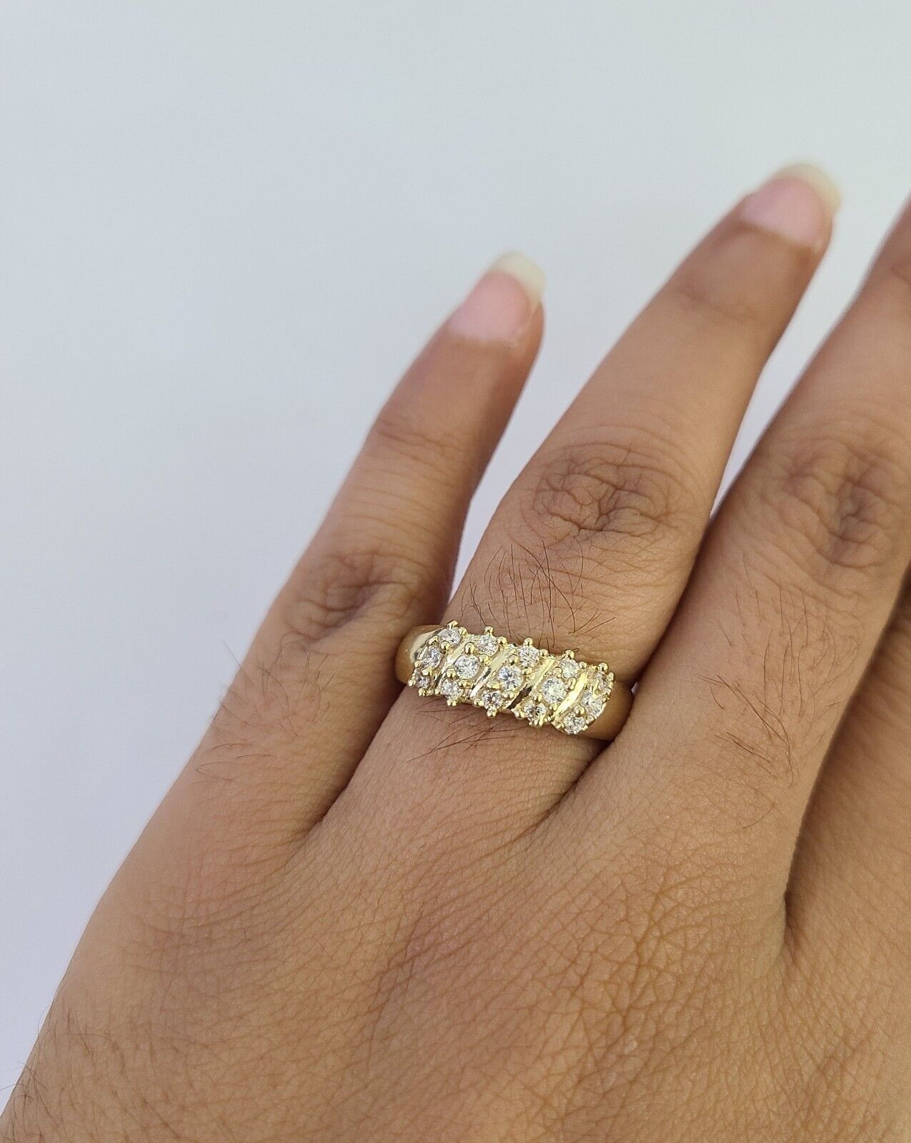 Real 10k Yellow Gold Ring Wedding Engagement Casual 10Kt Genuine All Sizes