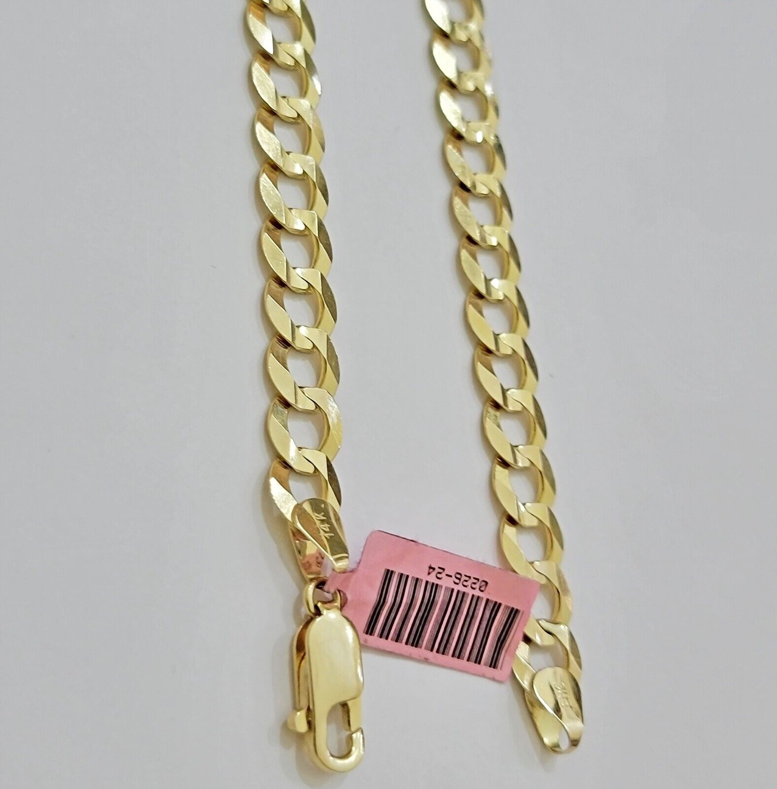 REAL 14k Gold Necklace Cuban Curb Link Chain Mens 9mm 20" - 30 Inch SOLID 14kt