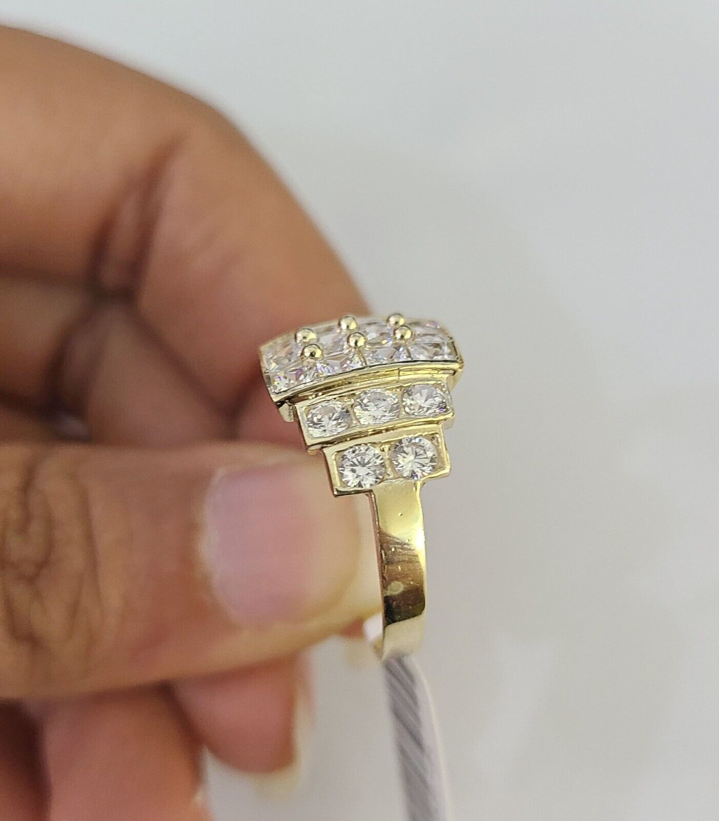 Real 10k Yellow Gold Ring Wedding Engagement Casual 10Kt All Sizes