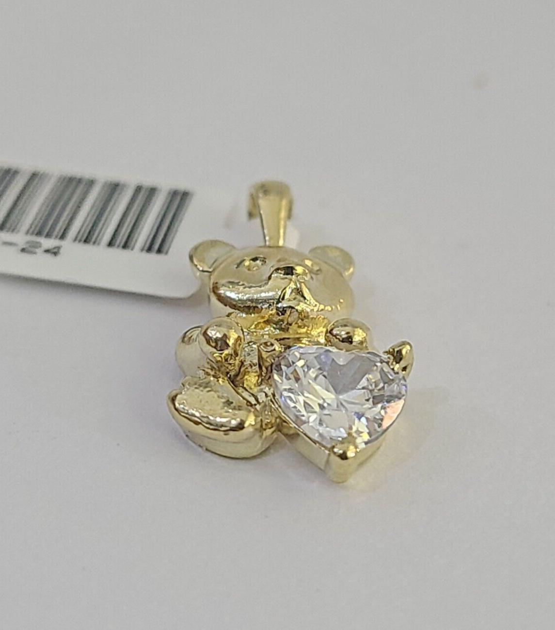 10K Real Yellow Gold TEDDY BEAR Charm Pendant Gold 10kt Genuine