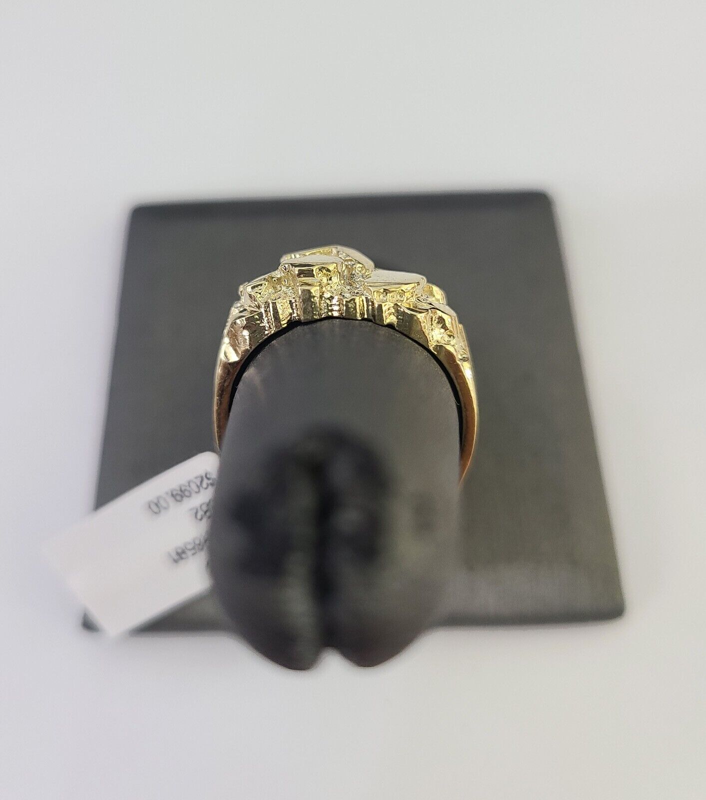 Real 10k Nugget Ring Yellow Gold Casual Ring 10kt Genuine All Sizes