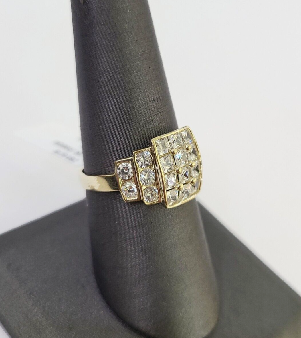 Real 10k Yellow Gold Ring Wedding Engagement Casual 10Kt All Sizes