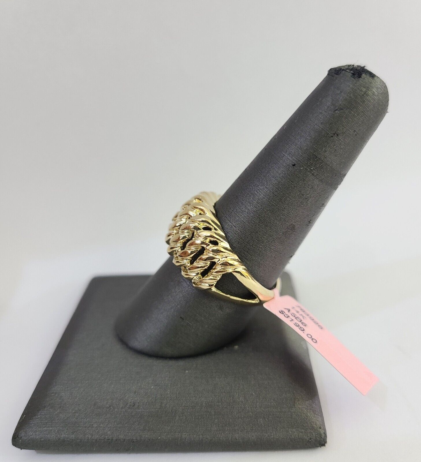 Real 14k Princesa Ring Yellow Gold Casual Ring 14kt Genuine Mens All Sizes