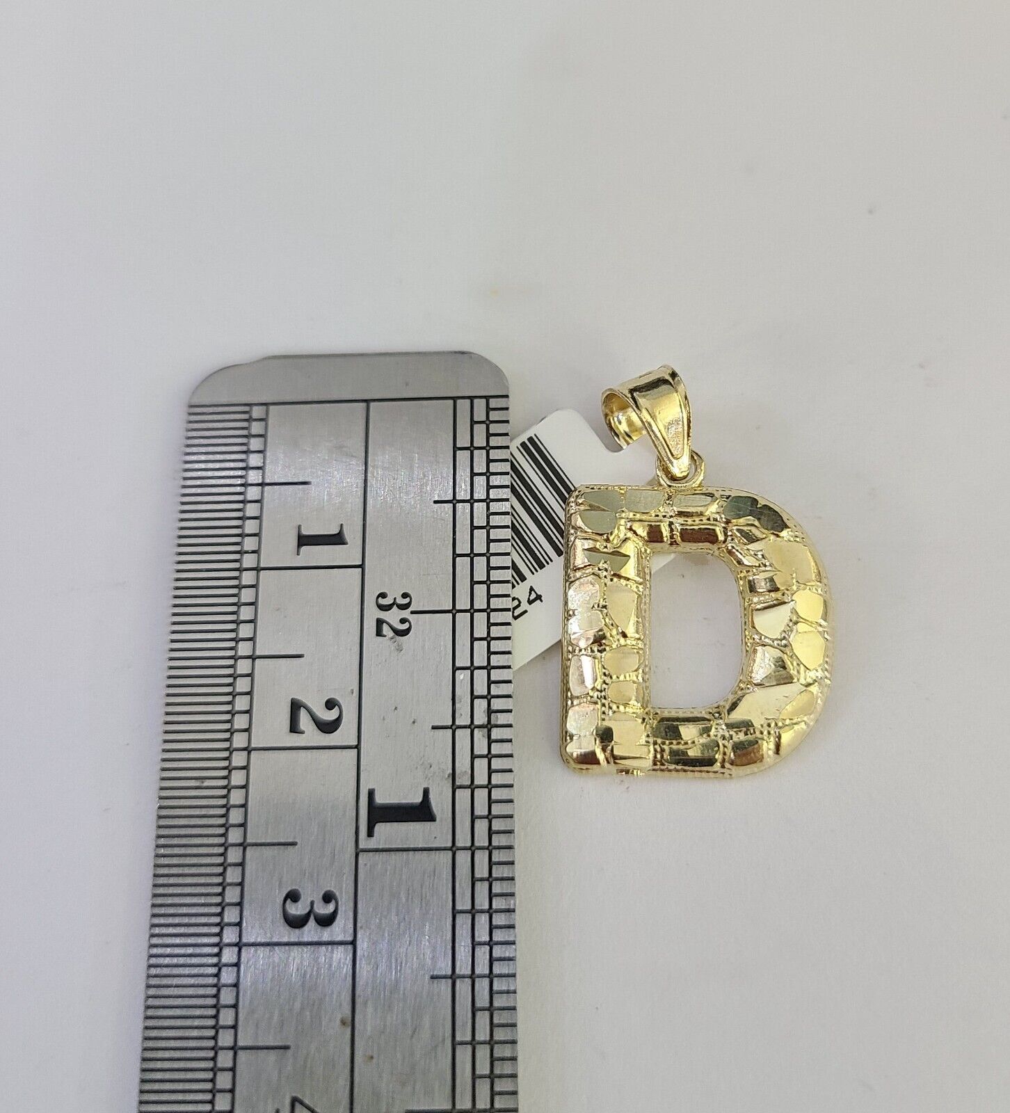 10k Gold Initial D Charm Rope Chain 16"-26" 2.5mm SET Necklace Alphabet Pendant