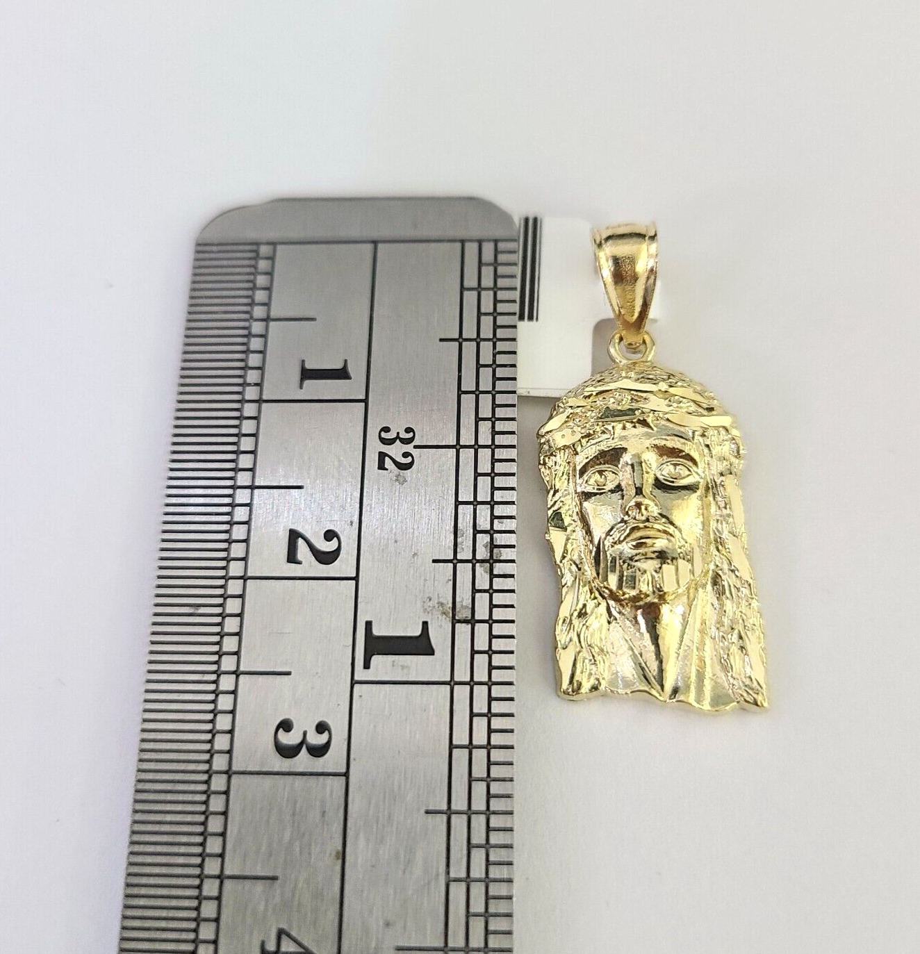 10k Solid Rope Chain 2mm Jesus Head Pendant Charm Necklace SET 18-22 in Ladies