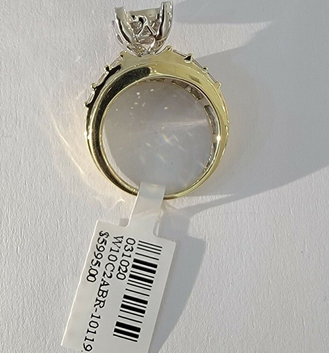 Ladies 14k Yellow Gold Ring Natural 2CT Diamond Women REAL , Wedding Engagement - GoldenlinQ