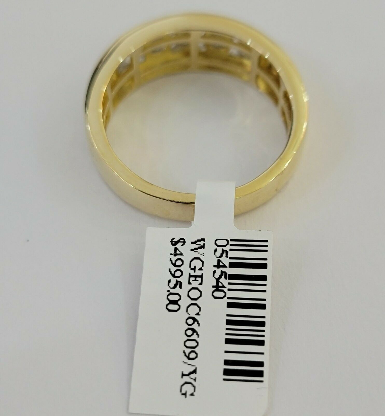 Men's Diamond Wedding Band 1 CT Round 14K Yellow Gold Brilliant Solitaire Diam - GoldenLinQ